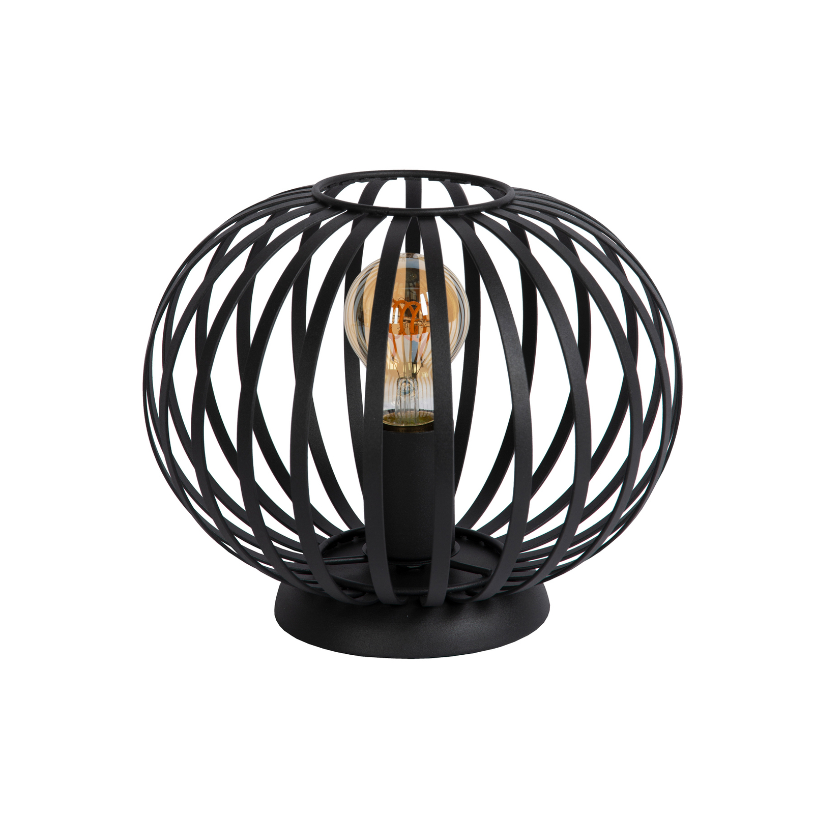 Manuela table lamp with a cage lampshade black