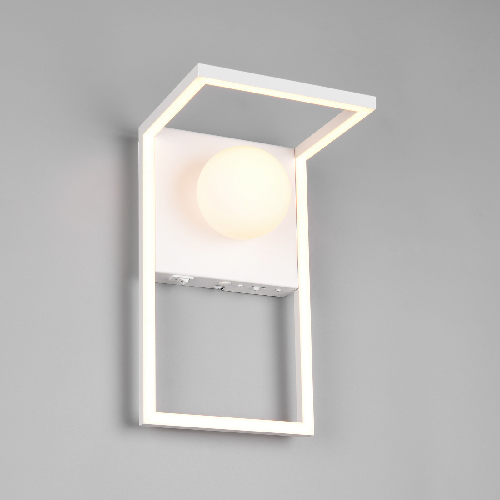 Trio Lighting Aplică de perete LED Arola alb mat lățime 17 cm metal - Camera de zi / sufragerie - Modern