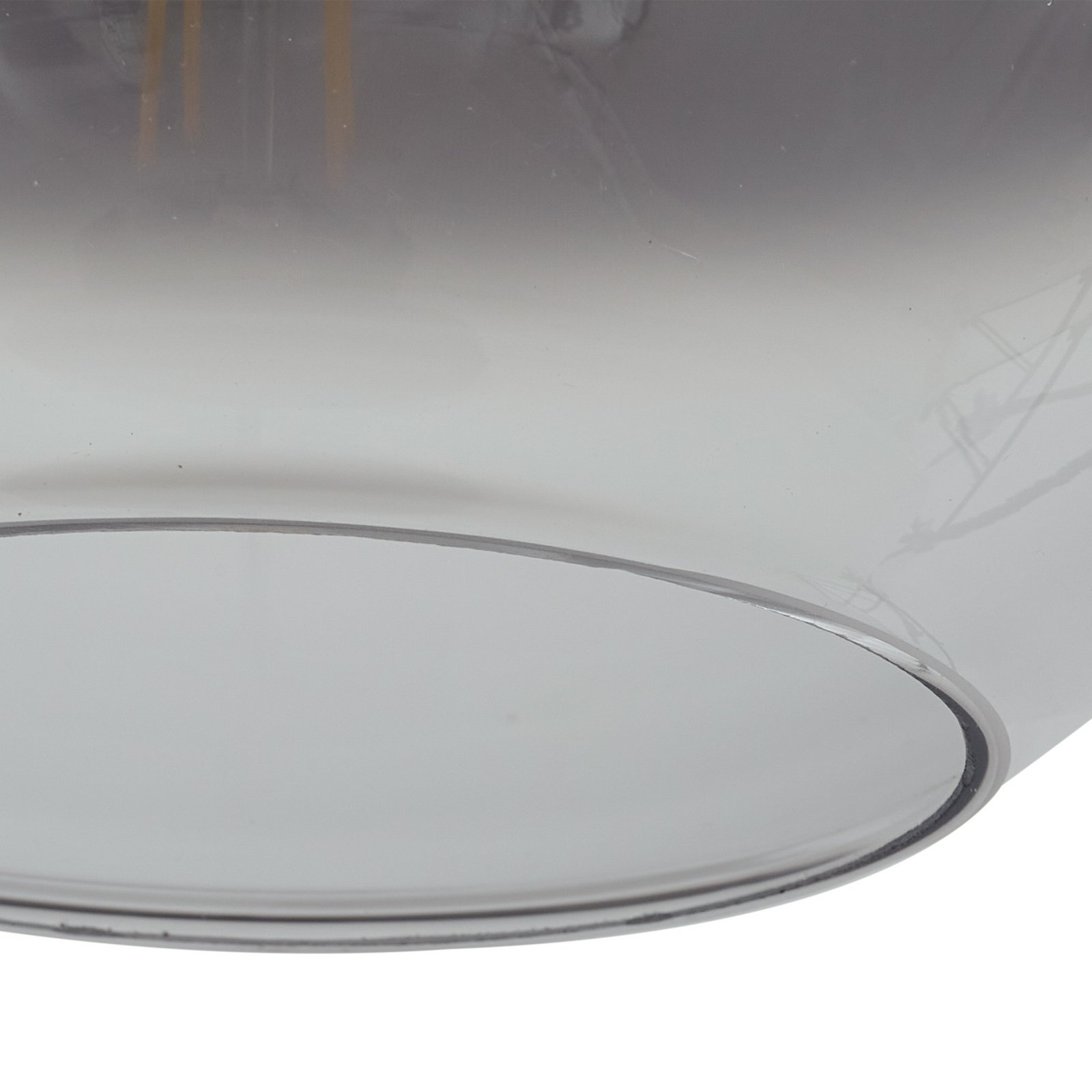 Brillar riippuvalaisin, 3-lamppuinen, 128 cm, savuharmaa, lasi - Lucande