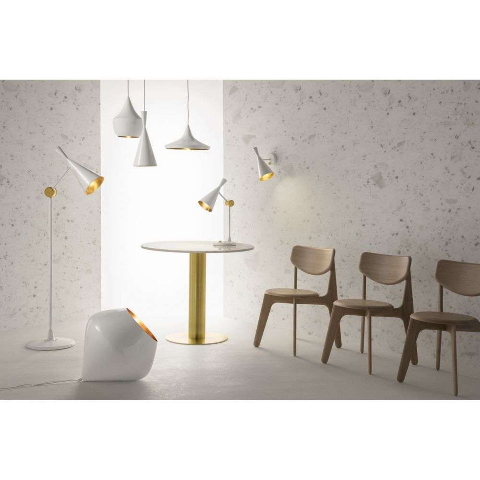 Beat Light Tall LED Lustră Pendul White - Tom Dixon