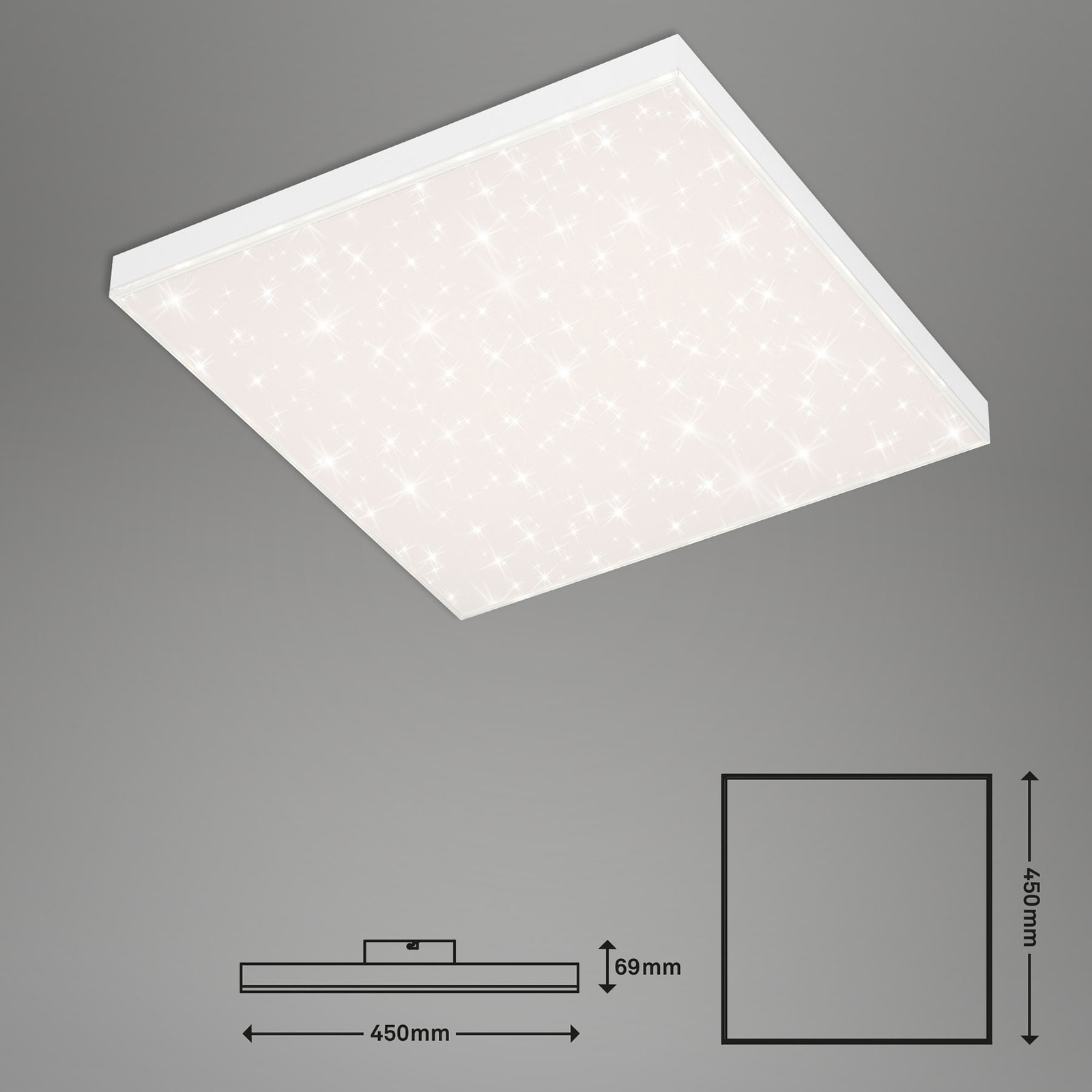 LED-Sternenhimmel Frameless CCT, quadratisch