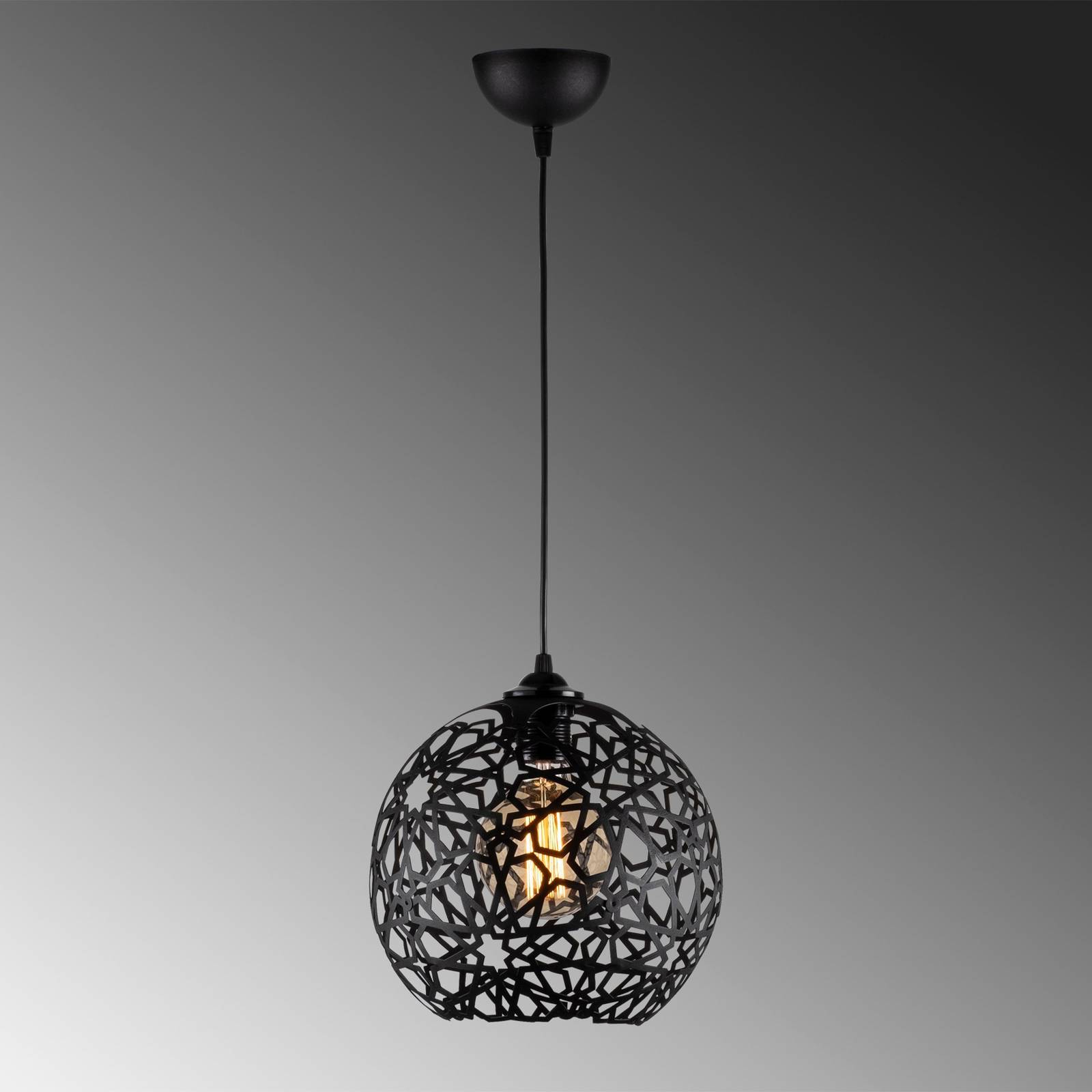 Lampa żyrandol Fellini MR-785 1-punktowa Ø 25cm czarny