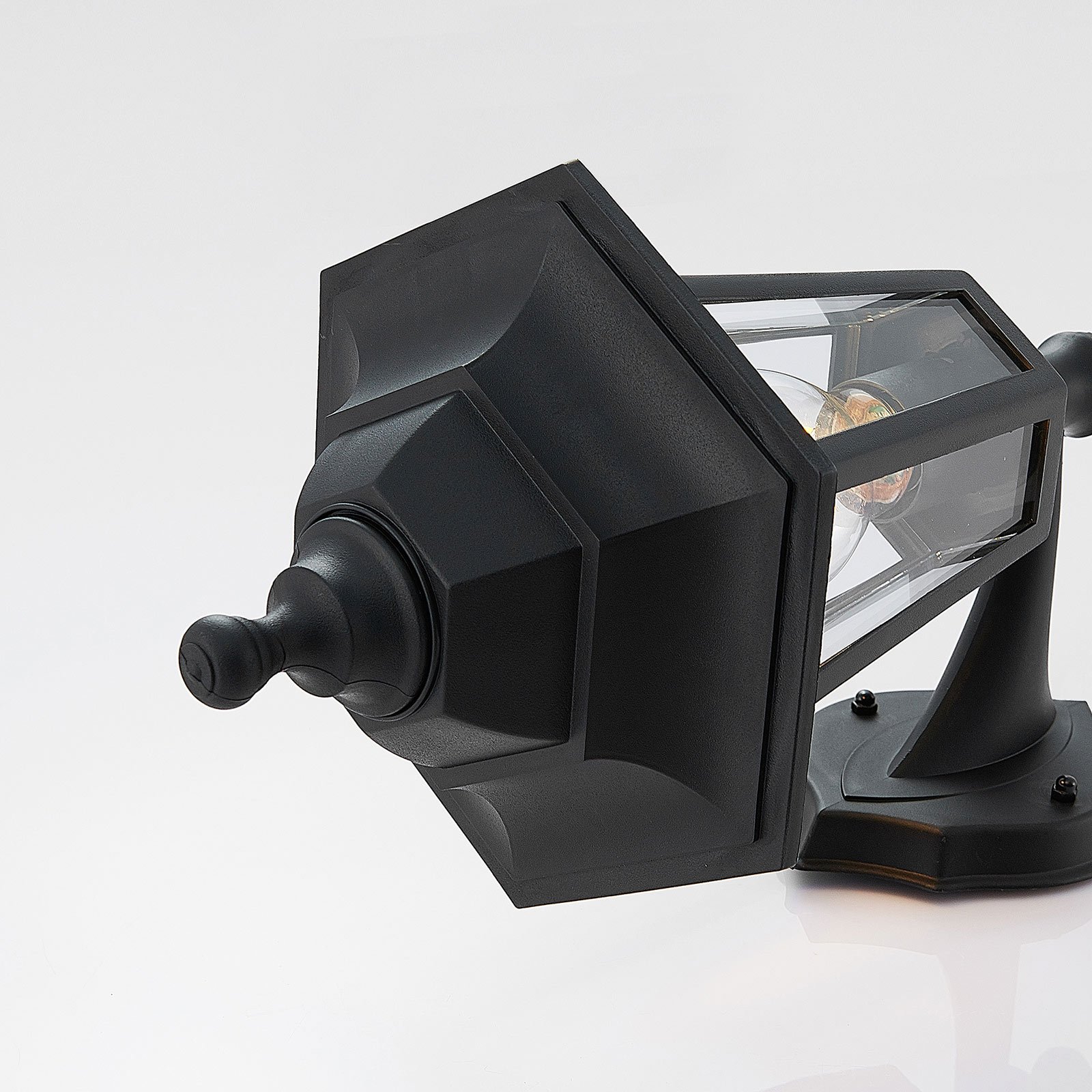 Nane Buiten Wandlamp Black - Lindby