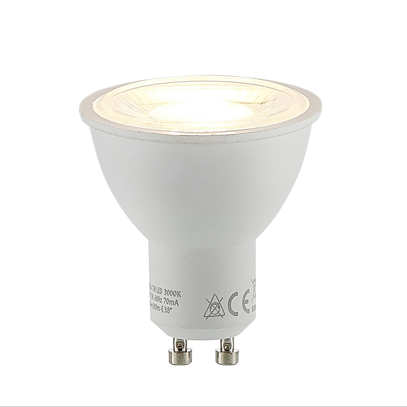 Reflector LED bulb GU10 7 W 3,000 K 700 lumens 38°