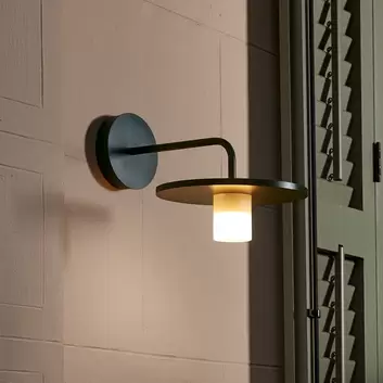 Calex outdoor wall light GU10, downlight, height 8 cm, black 
