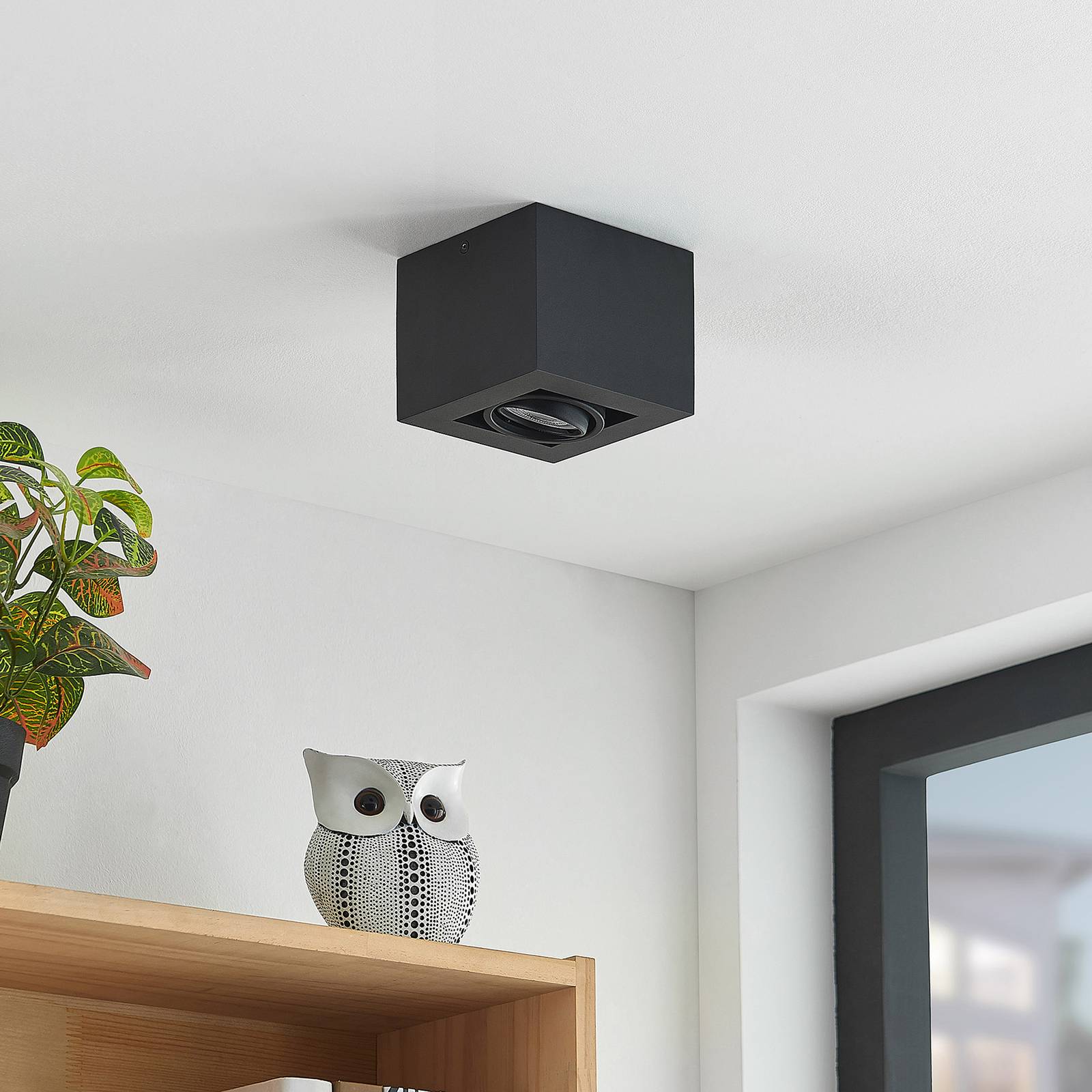Arcchio Giyan downlight, 1-punktowa, czarna