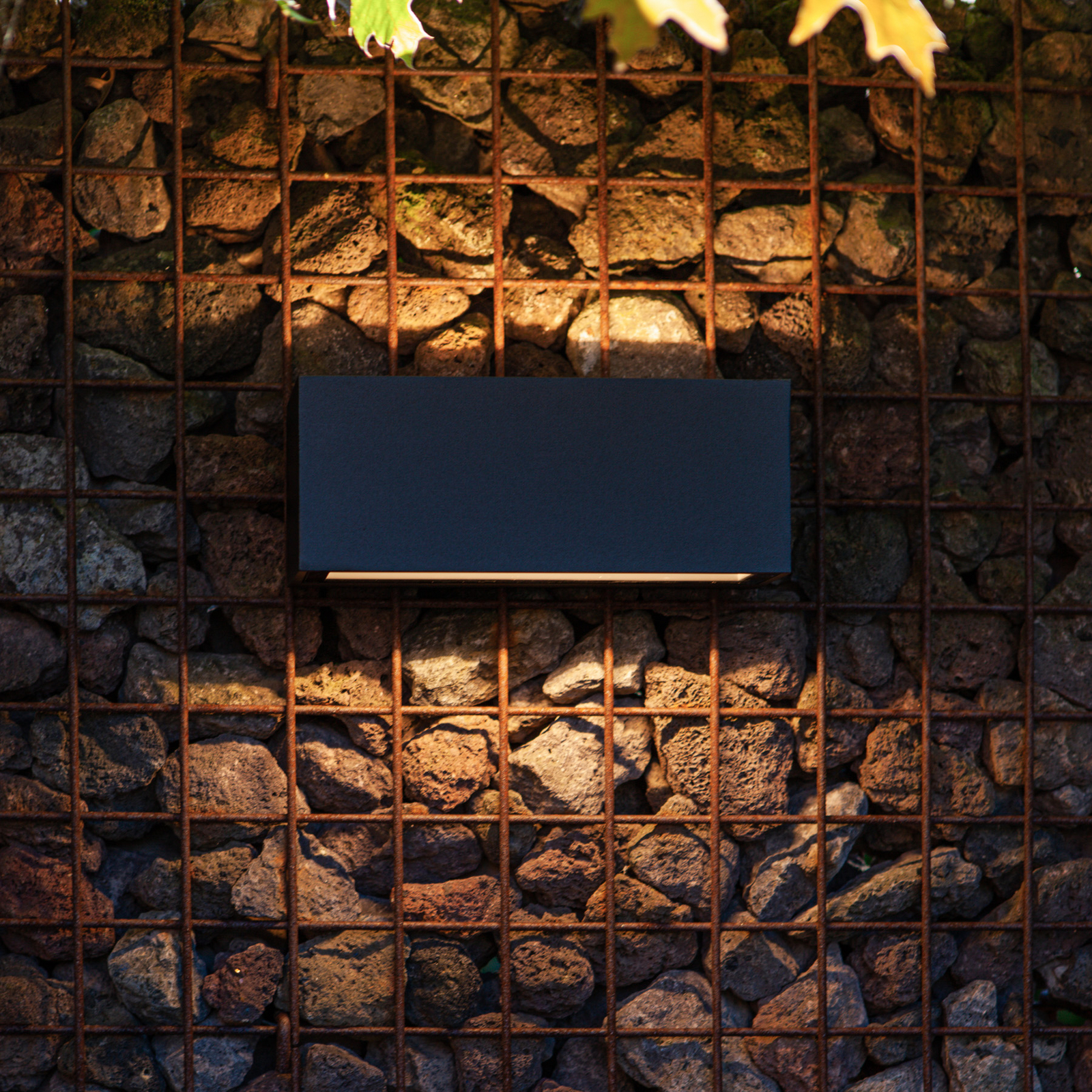 LED-Außenwandleuchte GEMINI, schwarz, 22 cm, IP54, up/down