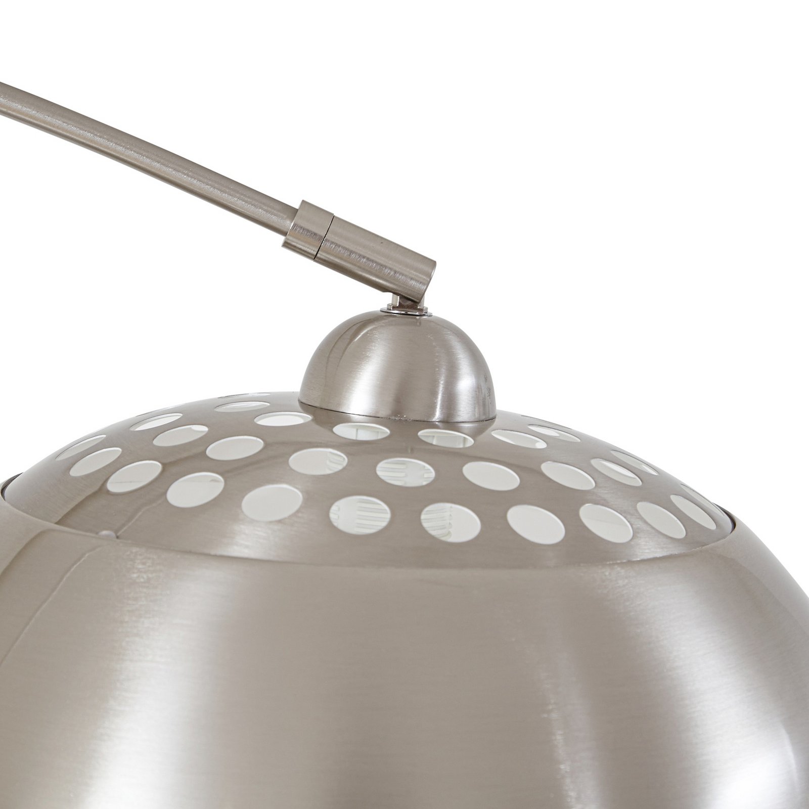 Hernando Bogenleuchte, nickel, Höhe 188 cm, Stahl - Lindby Hernando Bogenleuchte, nickel, Höhe 188 cm, Stahl - Lindby