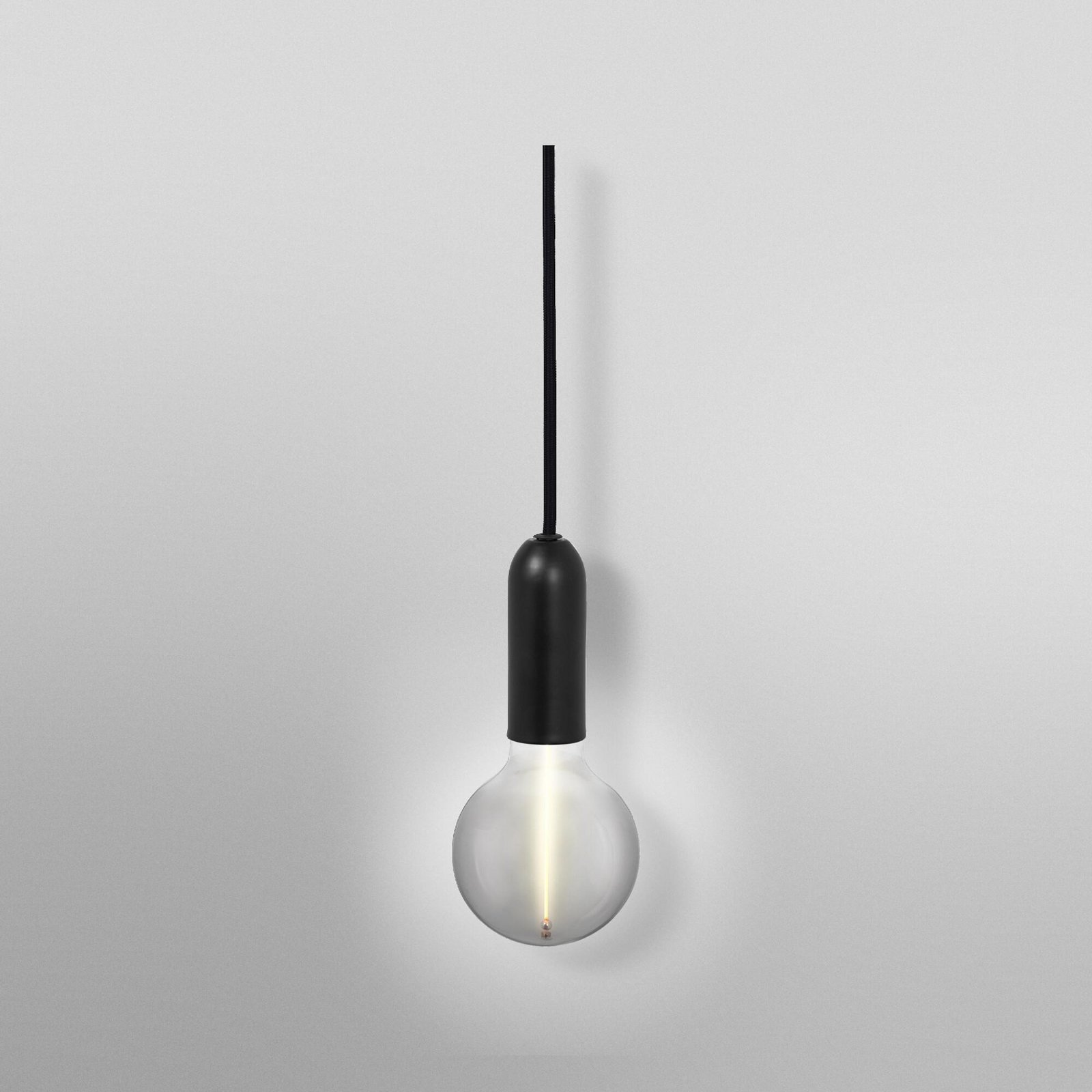 OSRAM Hängelampe VINTAGE 1906 ROUND, schwarz, Metall Ø 10 cm