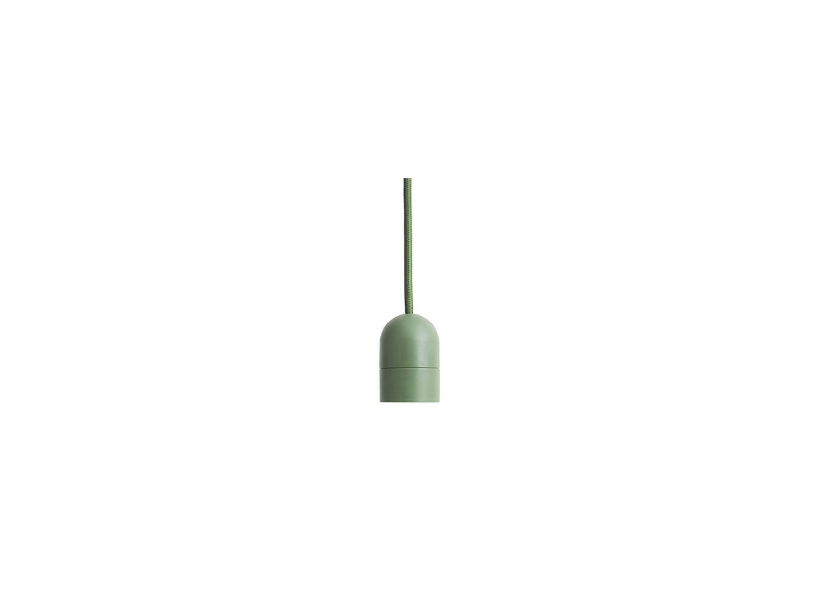HAY E27-Pendelfassung COMMON, grün, Ø 4,5 cm