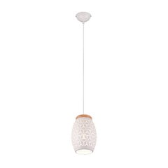 Bidar lámpara colgante, Ø 15 cm, blanco mate, metal