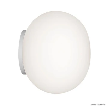 Mini lámpara de espejo Glo-Ball, blanco/ópalo - FLOS