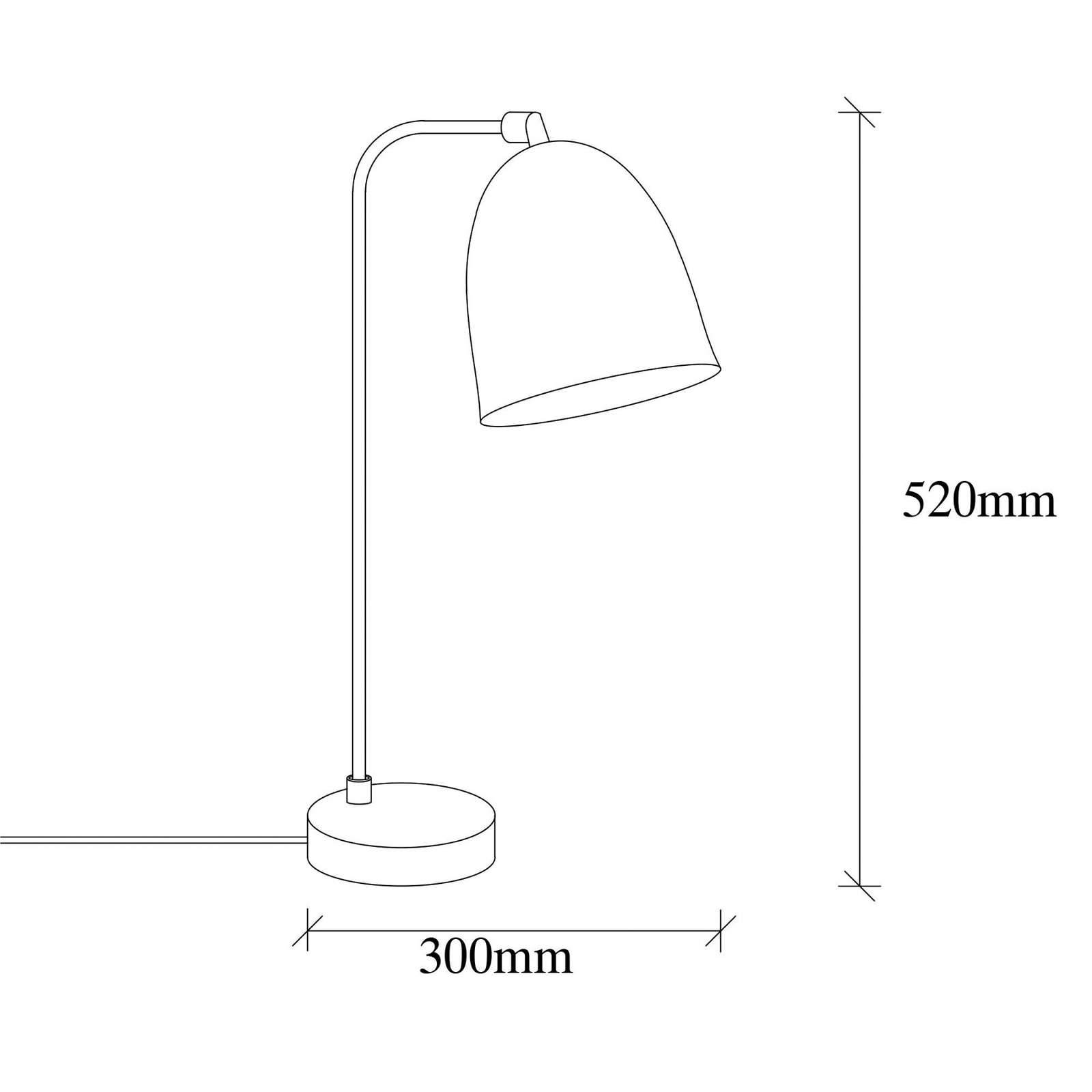 Tattoo 5031 lampă de masă, aur antic, metal, înălțime 52 cm