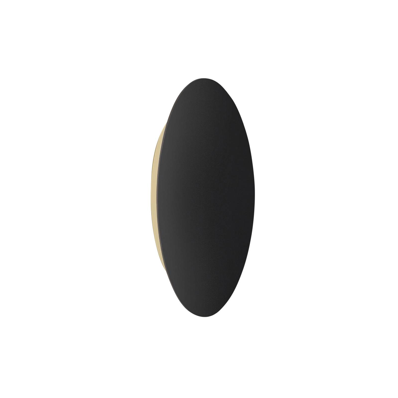 E-shop Escale Blade LED nástenné svietidlo čierne matné Ø 44 cm