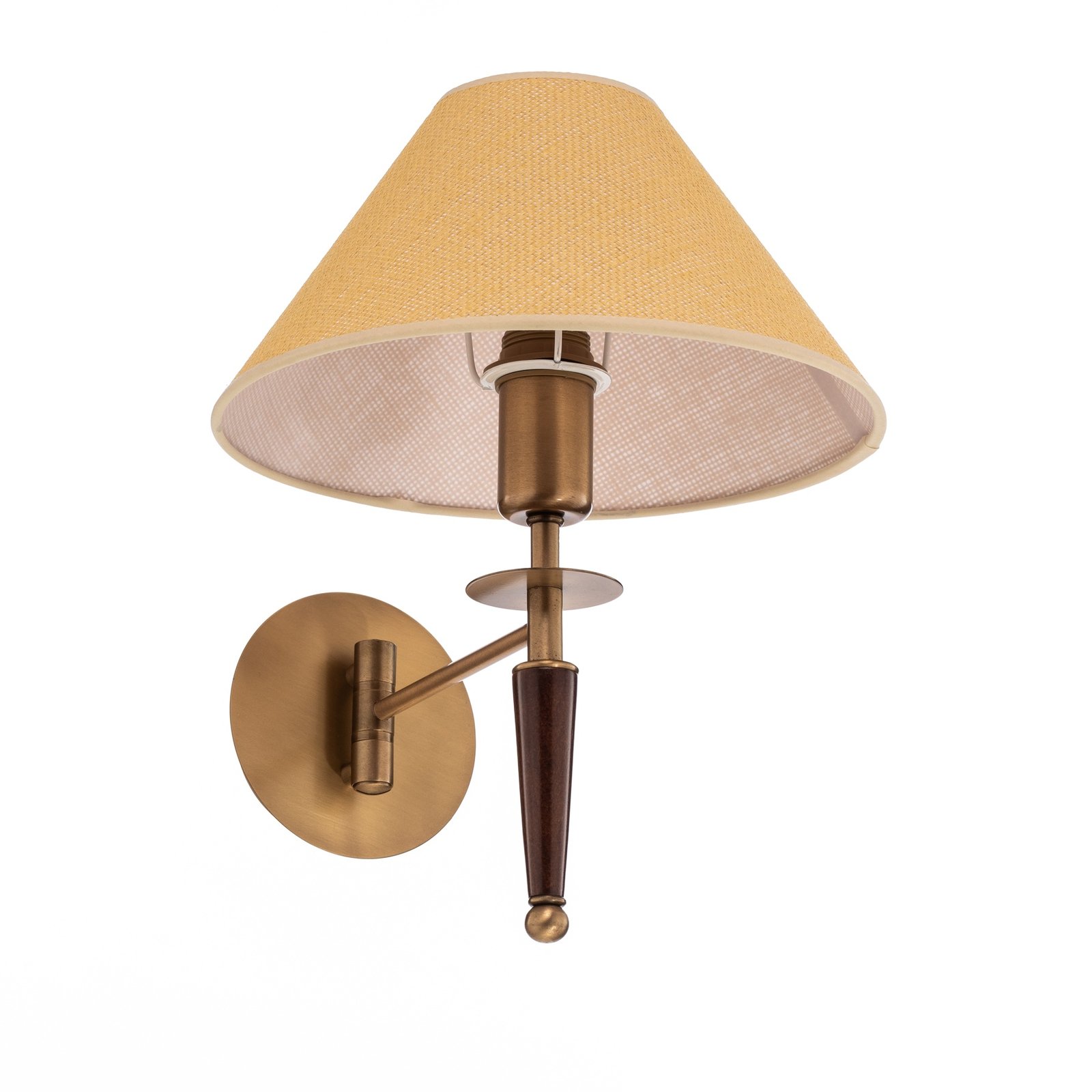 HAP-9009-1E wall light, fabric lampshade