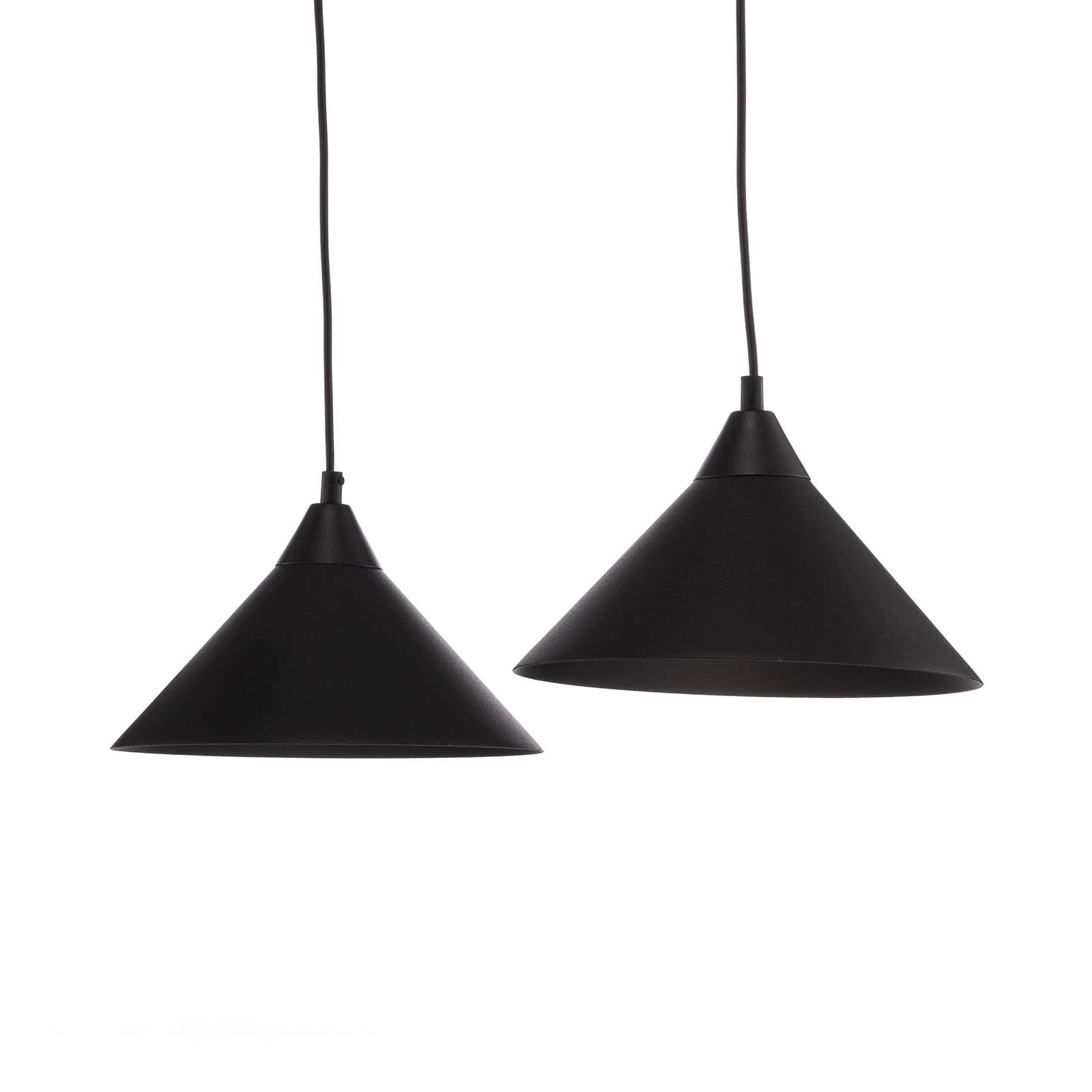 Emibig lighting függő lámpa ramo, két izzós, fekete