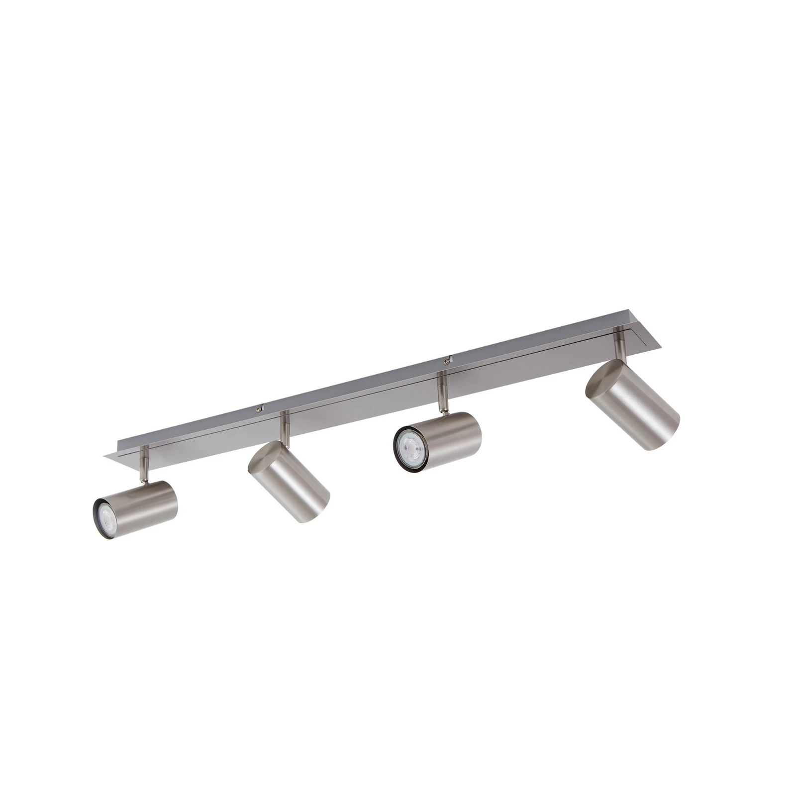 Lindby Deckenstrahler Joffrey, 80 cm, nickel, 4-flg., GU10