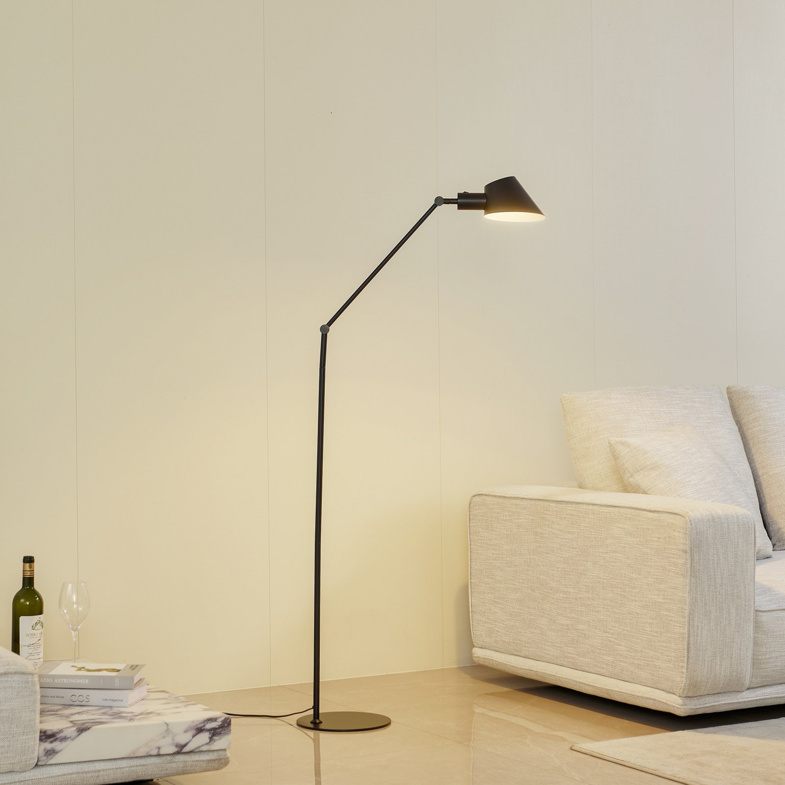 Corali Lampadaire Noir - Lindby