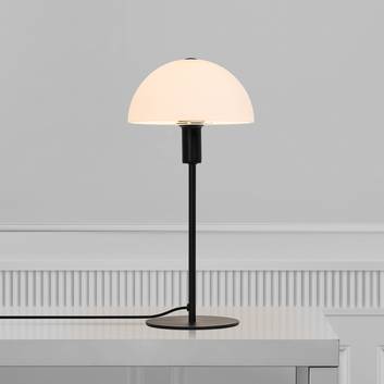 Ellen table lamp with glass shade, black