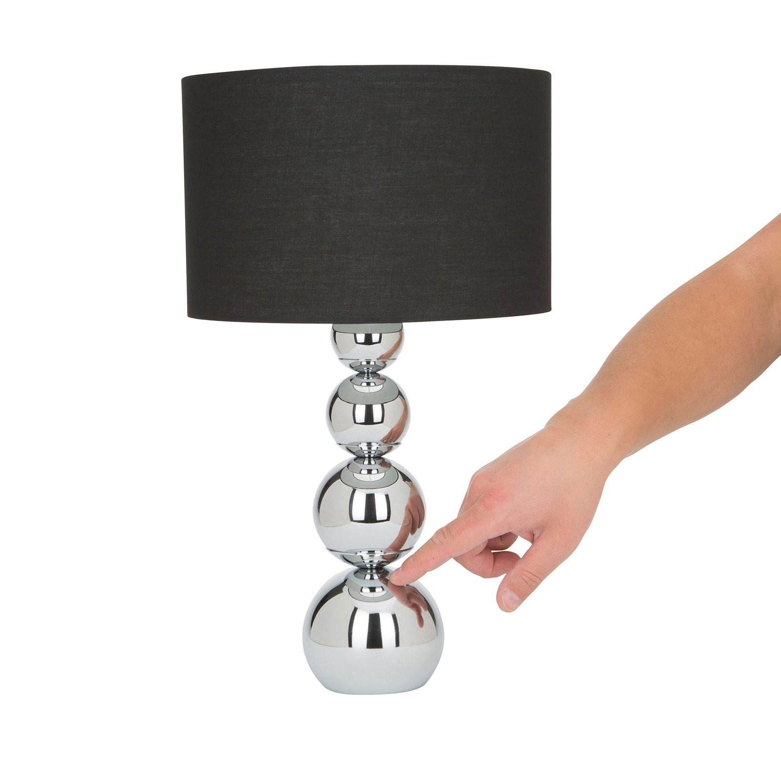 Mandy table lamp, black, touch function
