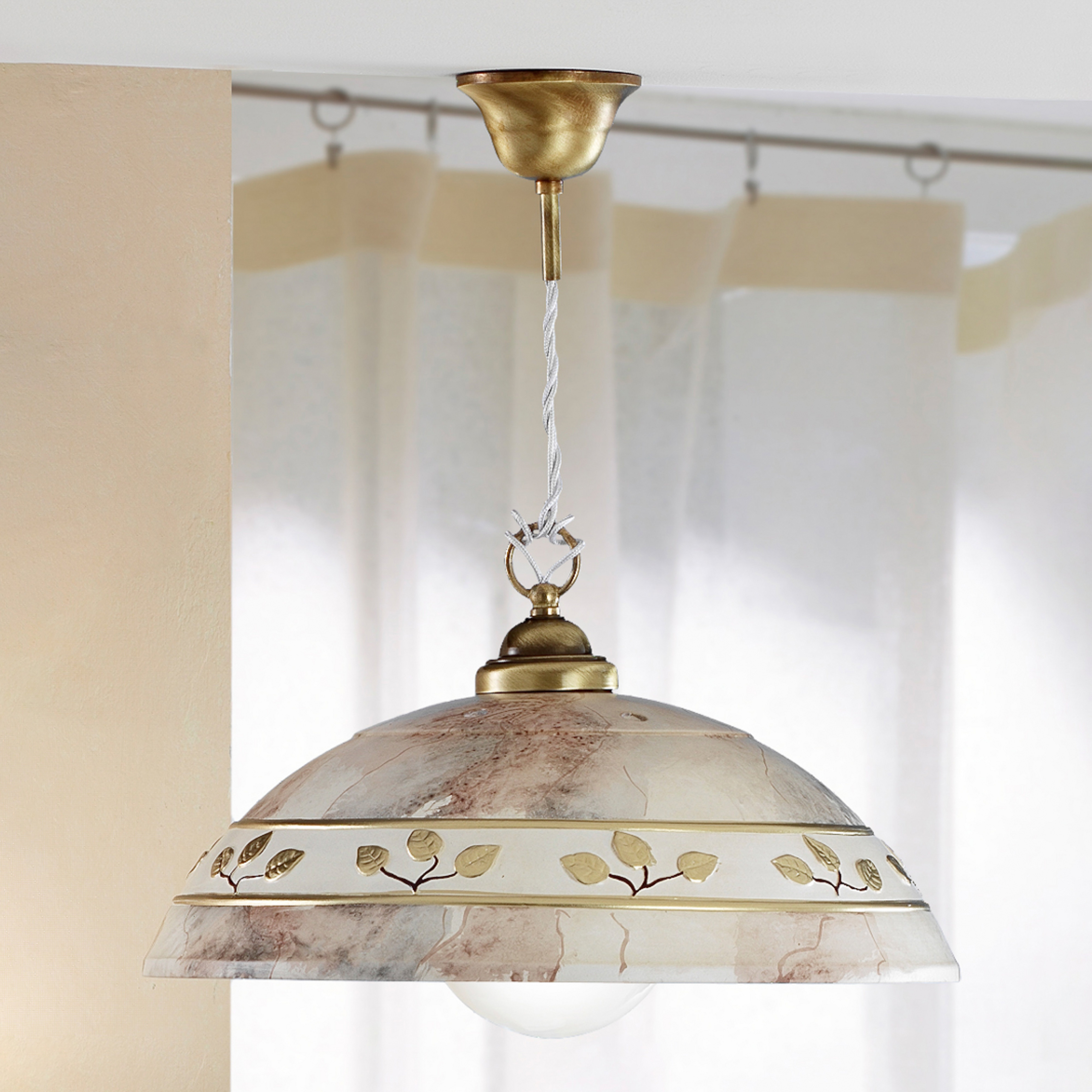 Lampa wisząca FOGLIE MARMO MARRON