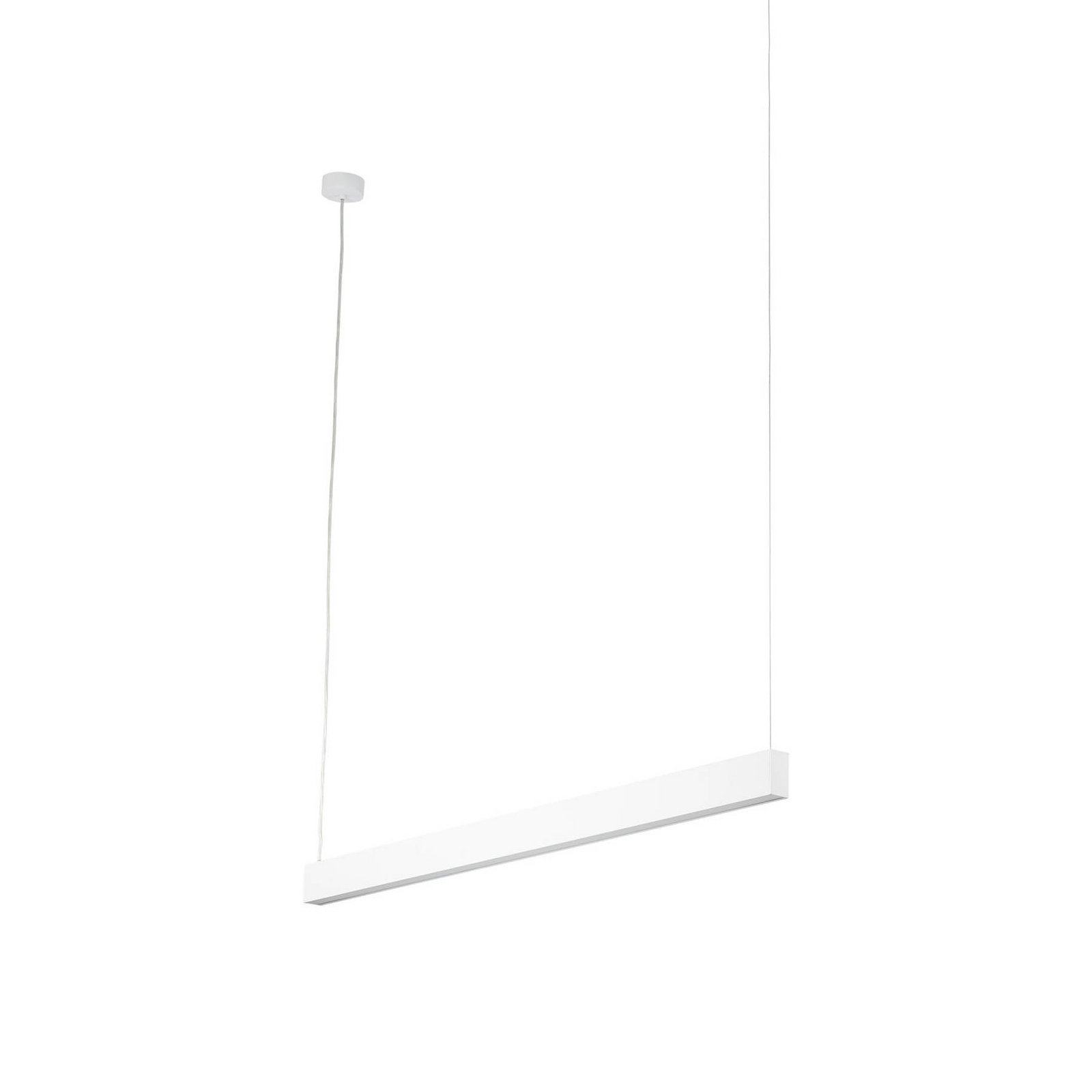 Lampa wisząca Luxe LED, biała, długość 112,5 cm, metal, 4000 K