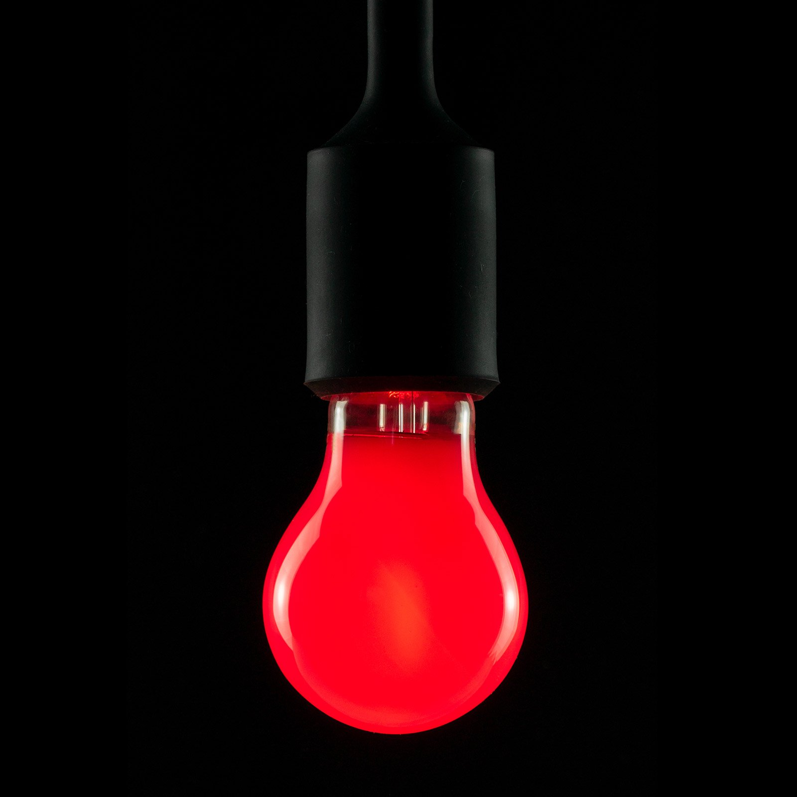 E27 2W LED-Glühlampe rot dimmbar