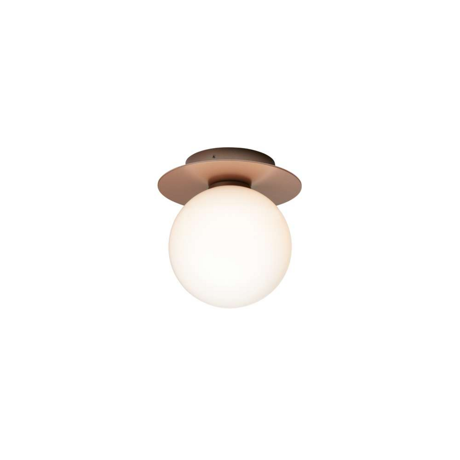 Nuura buitenwandlamp Liila, Ø 16 cm, brons/opaak