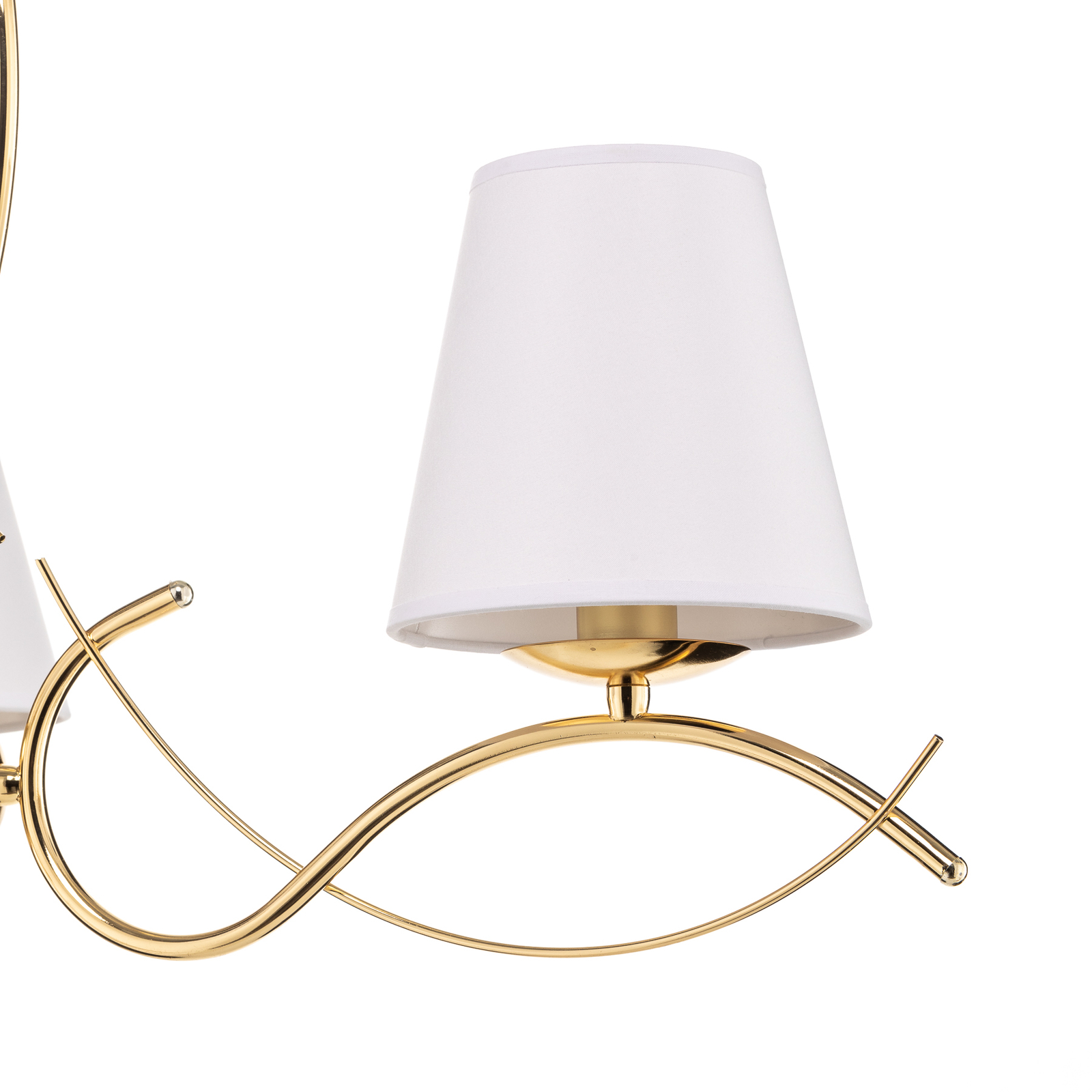 Monza chandelier, three-bulb, gold