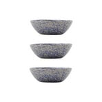 Ciotola HDDiva, blu, ceramica, Ø 9 cm, set da 3 - House Doctor