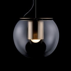 Lampada a sospensione Oluce The Globe, Ø 30 cm, oro/bronzo