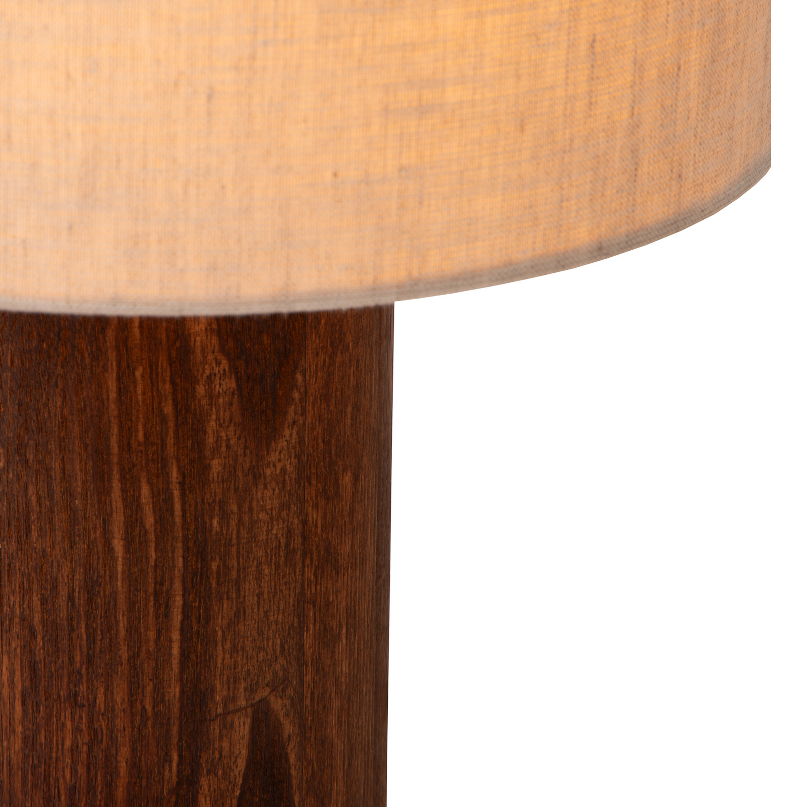 tafellamp Tachina, hoogte 31 cm, bruin/naturel, hout/stof