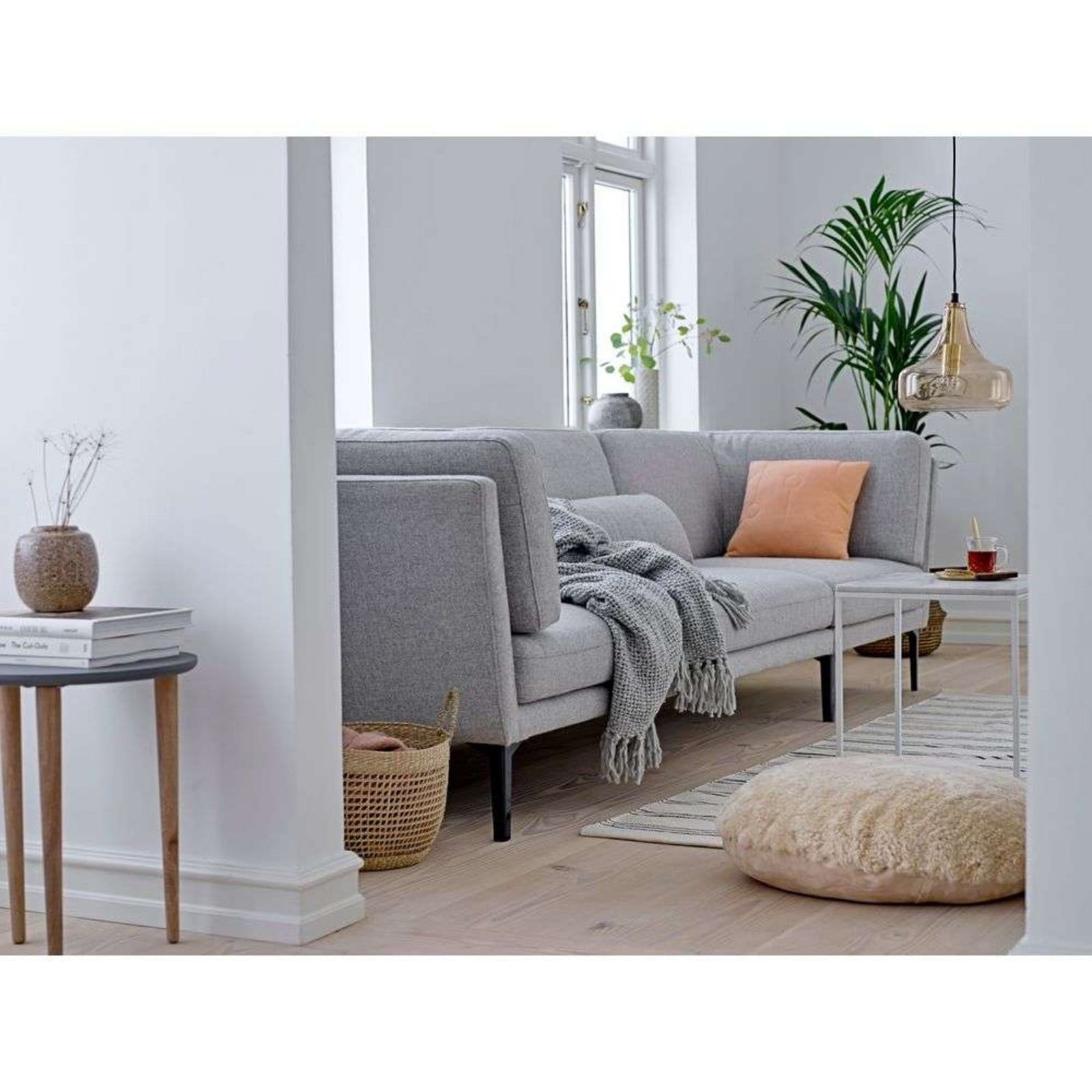 Yuser Pendelleuchte Brown/Glass Bloomingville - Wohnzimmer