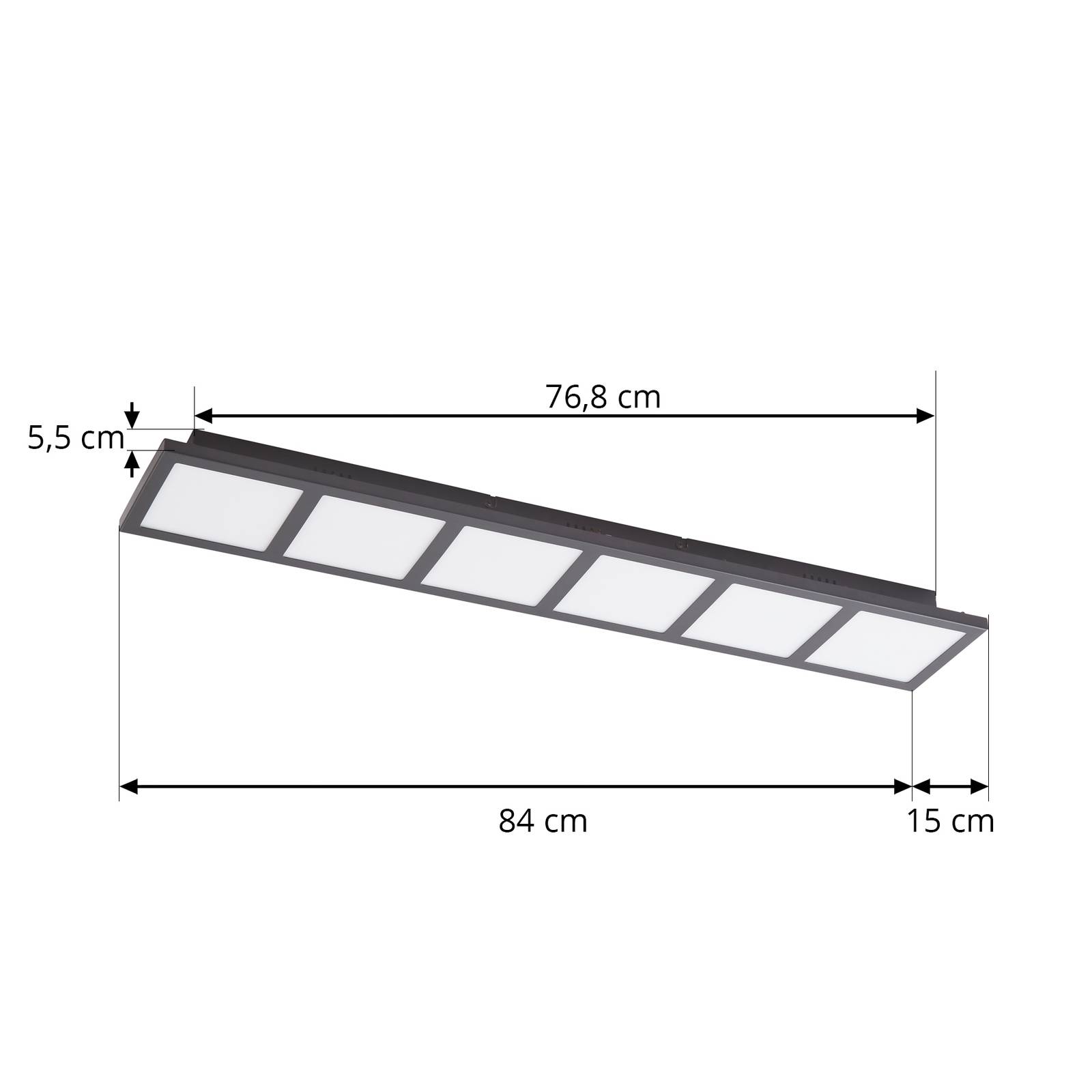 Lindby Raymie lampa sufitowa LED, 84 cm, RGBW