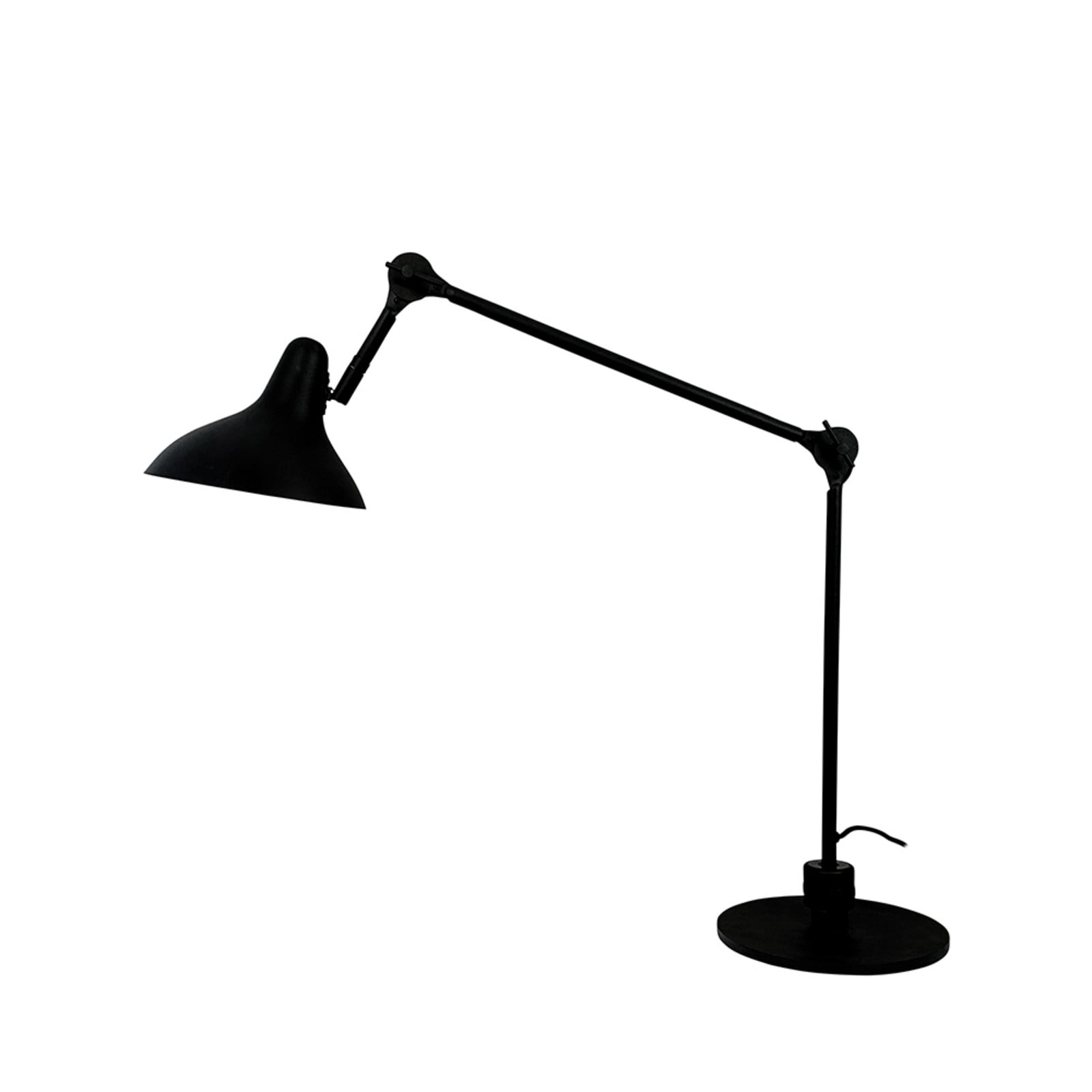 Lotus bordlampe, sort mat Dyberg Larsen - Stue - Skandinavisk - Metal - Med én lyskilde