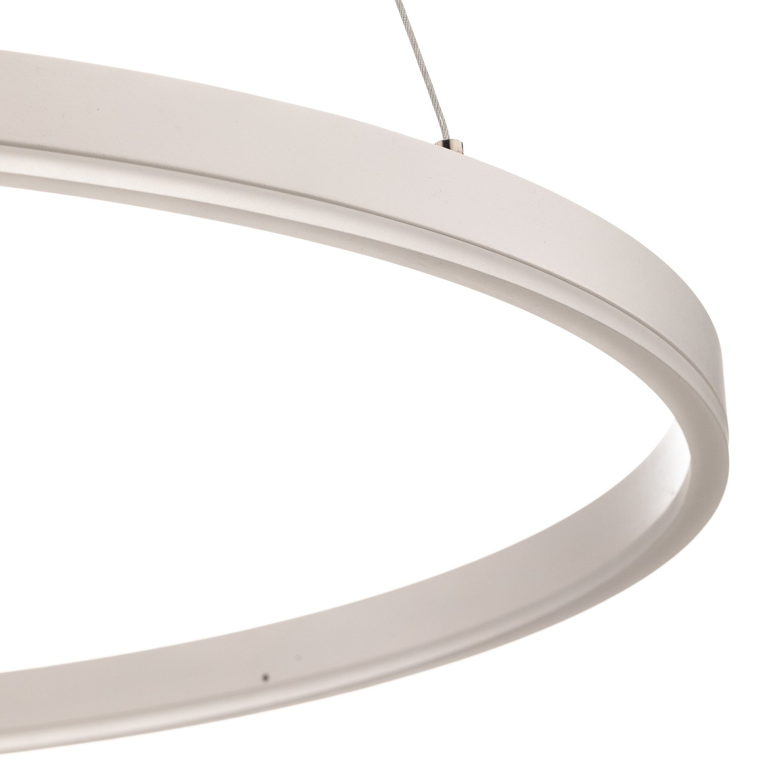 Arcchio Albiona LED pendant light, white, 80 cm