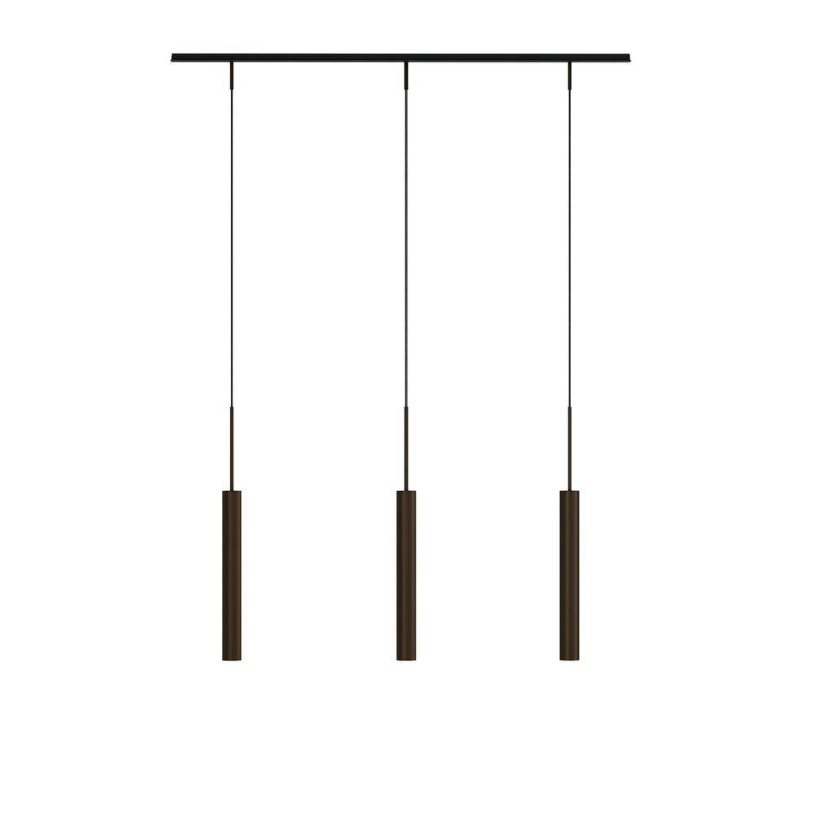 Tubulaire Rail 3 Lampada a Sospensione Alu/Anodized Bronzed - Audo Copenhagen