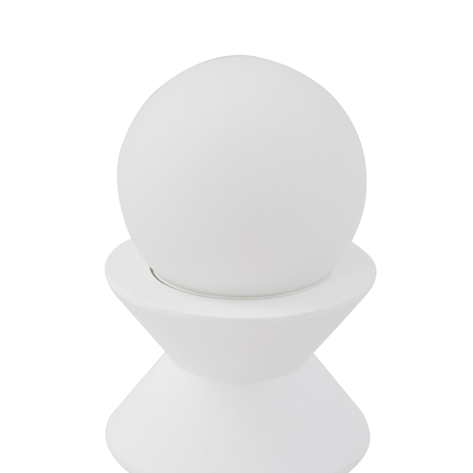 Nielson stolová lampa výška tienidlo na lampu 9 cm biela sadra - Lindby