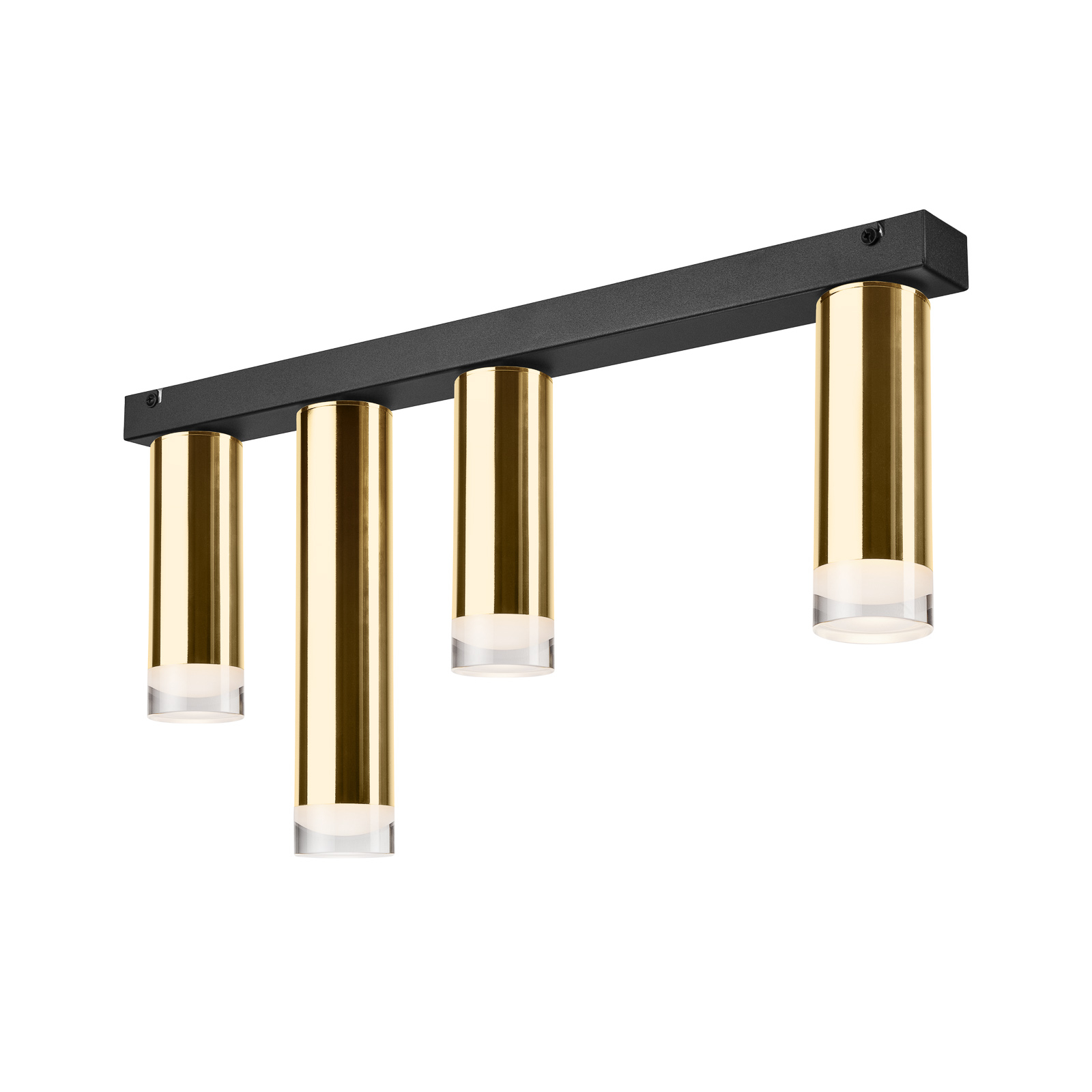 Plafondlamp Shine, 4-lamps, lang, goud