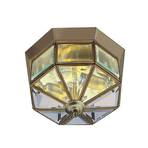 Mennyezeti lámpa Flush klasszikus sárgaréz antik, nyolcszögletű