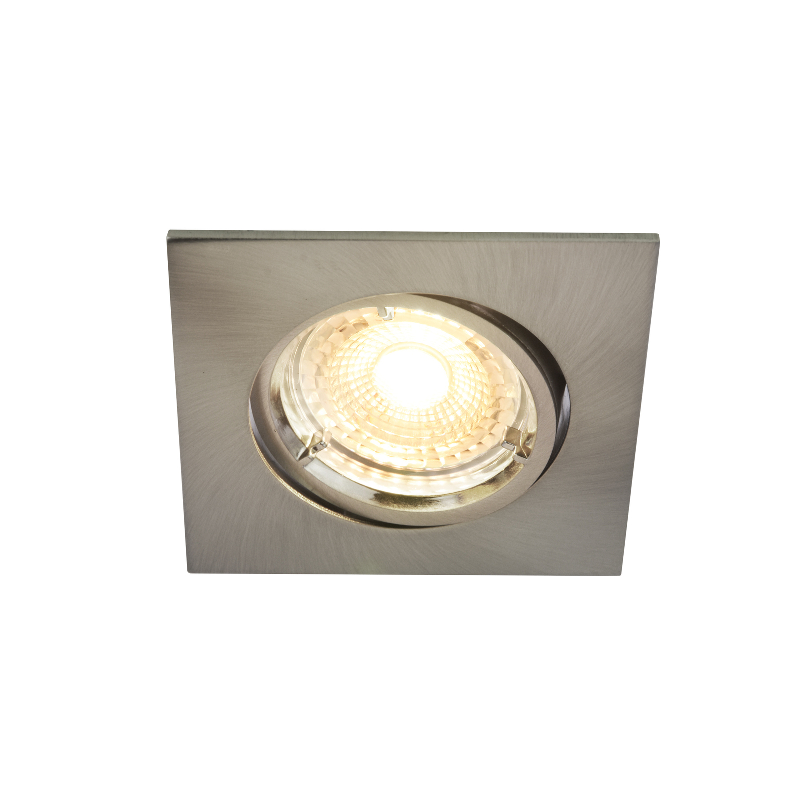 Carina Smart -LED-uppovalo 3 kpl, kulmikas nikkeli