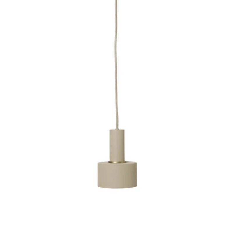 ferm LIVING – Collect Pendelleuchte Disc Low Cashmere