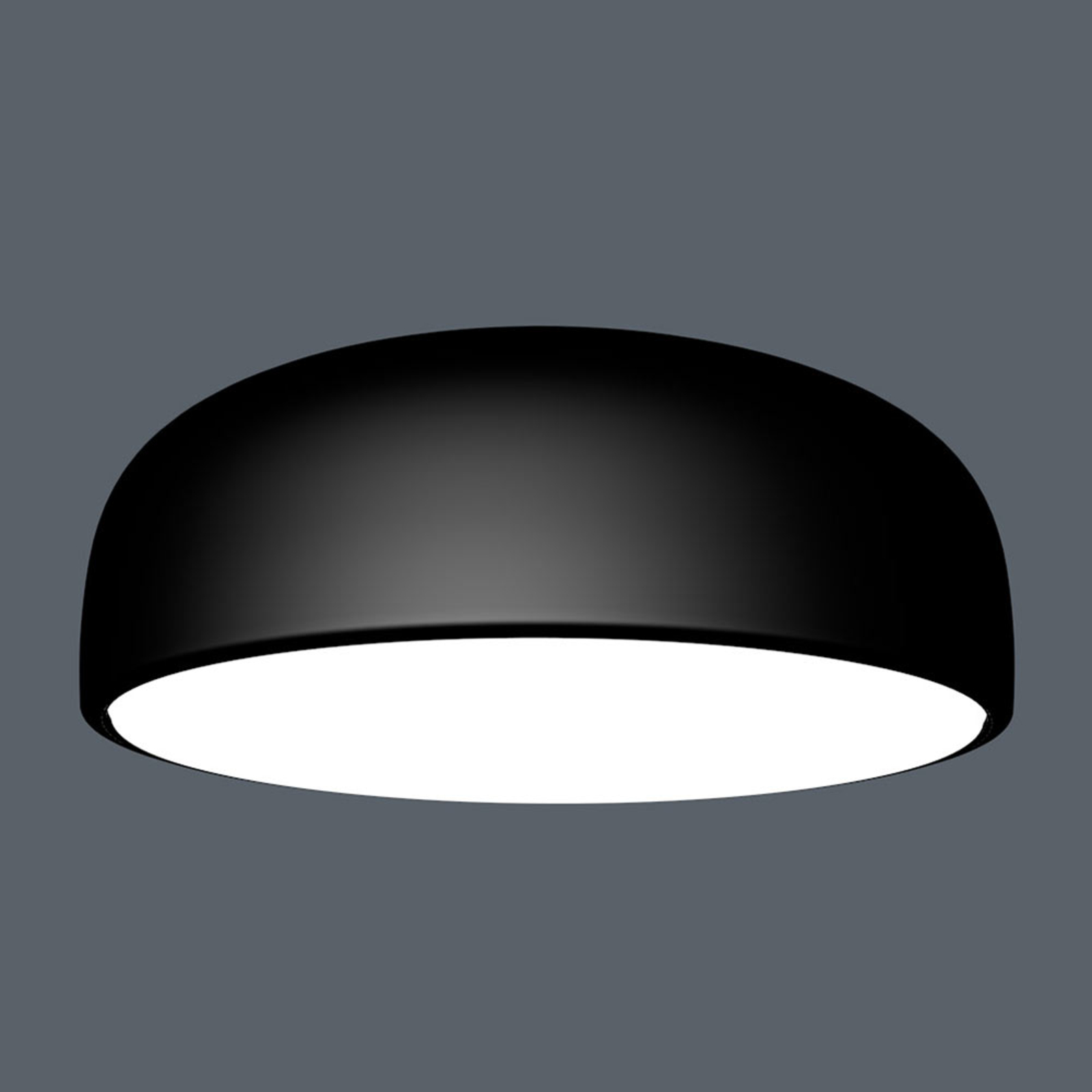 FLOS Smithfield C lampa sufitowa LED czarna matowa