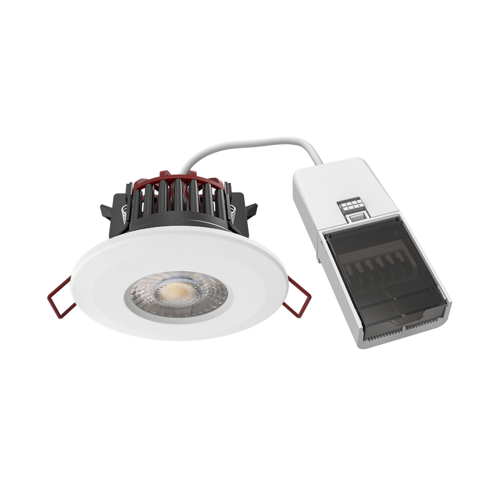 Arcchio Elmon LED-Einbauleuchte, IP65, weiß