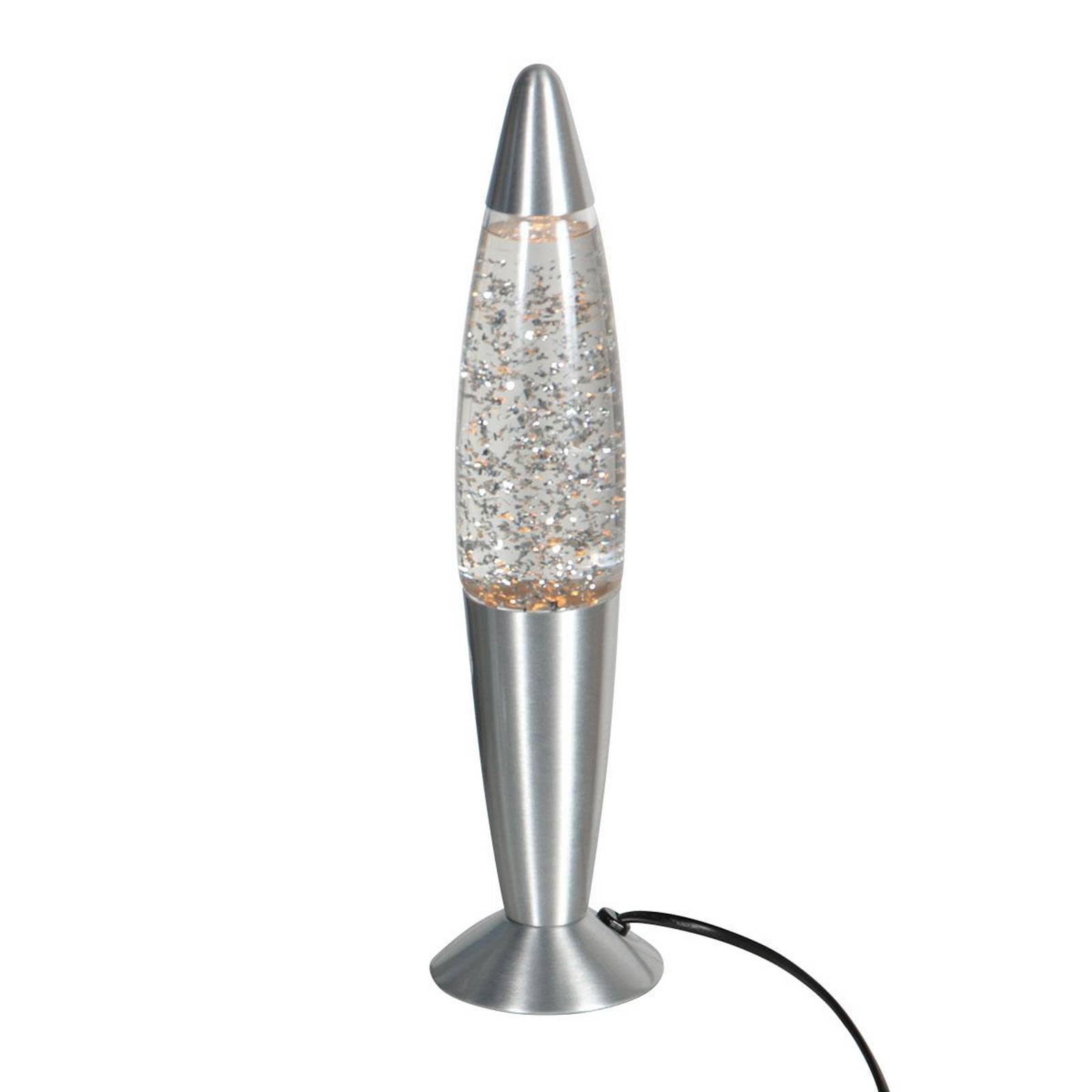 Tischlampe Volcan 4187, stahl, Glittereffekt, E14