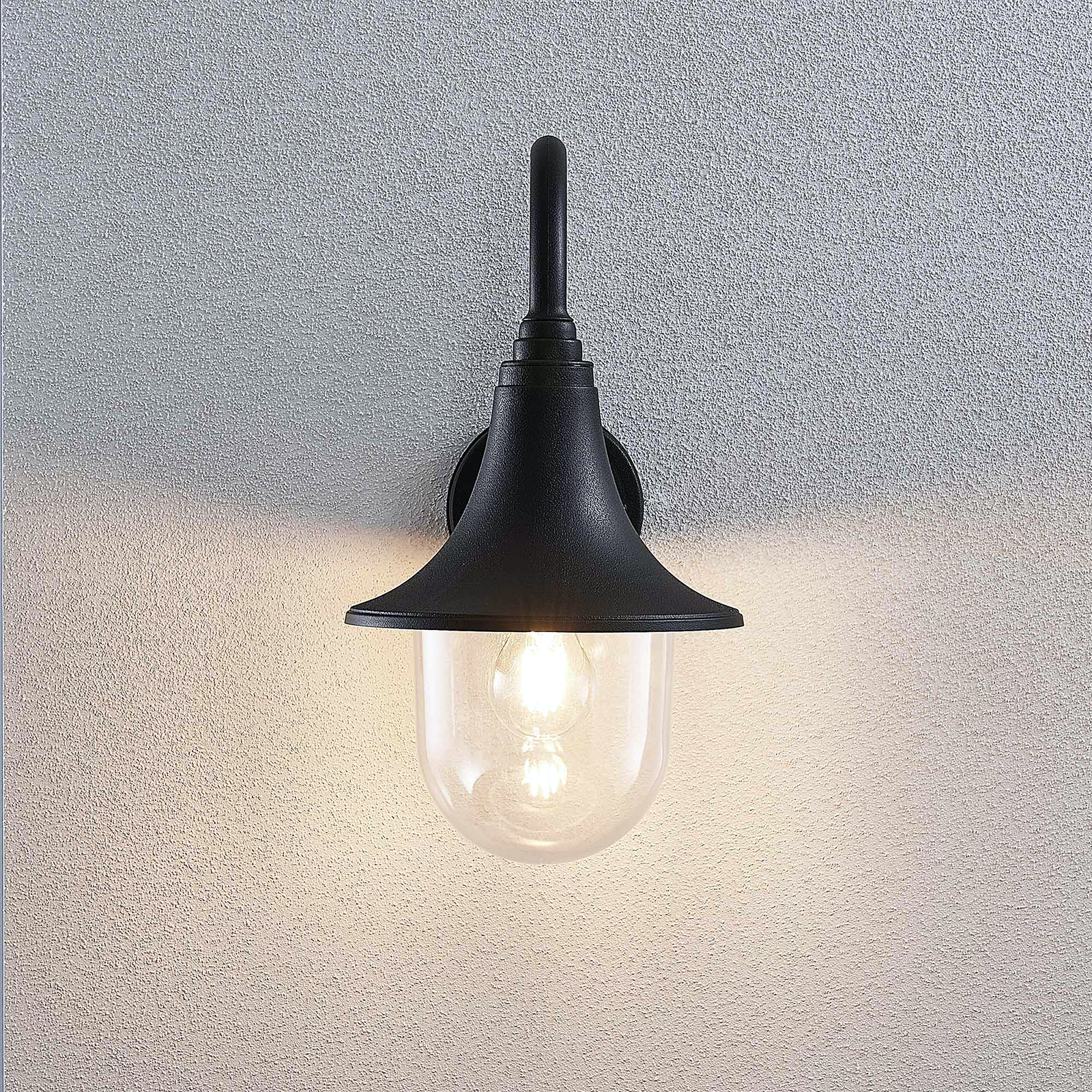 Nalevi Candeeiro de Parede Exterior Black - Lindby