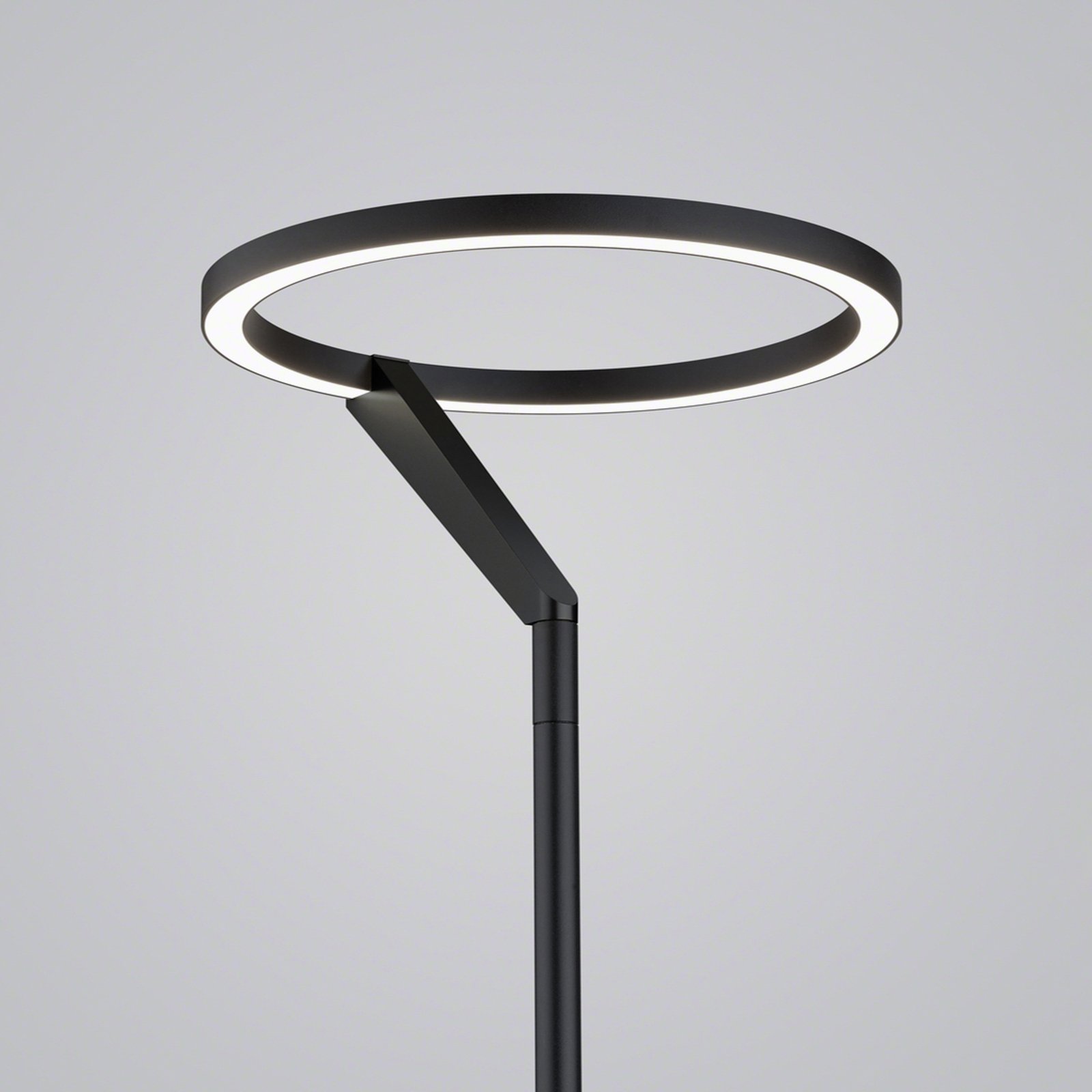 Helestra Elara LED stāvlampa lejupejošā dimmable melnā krāsā