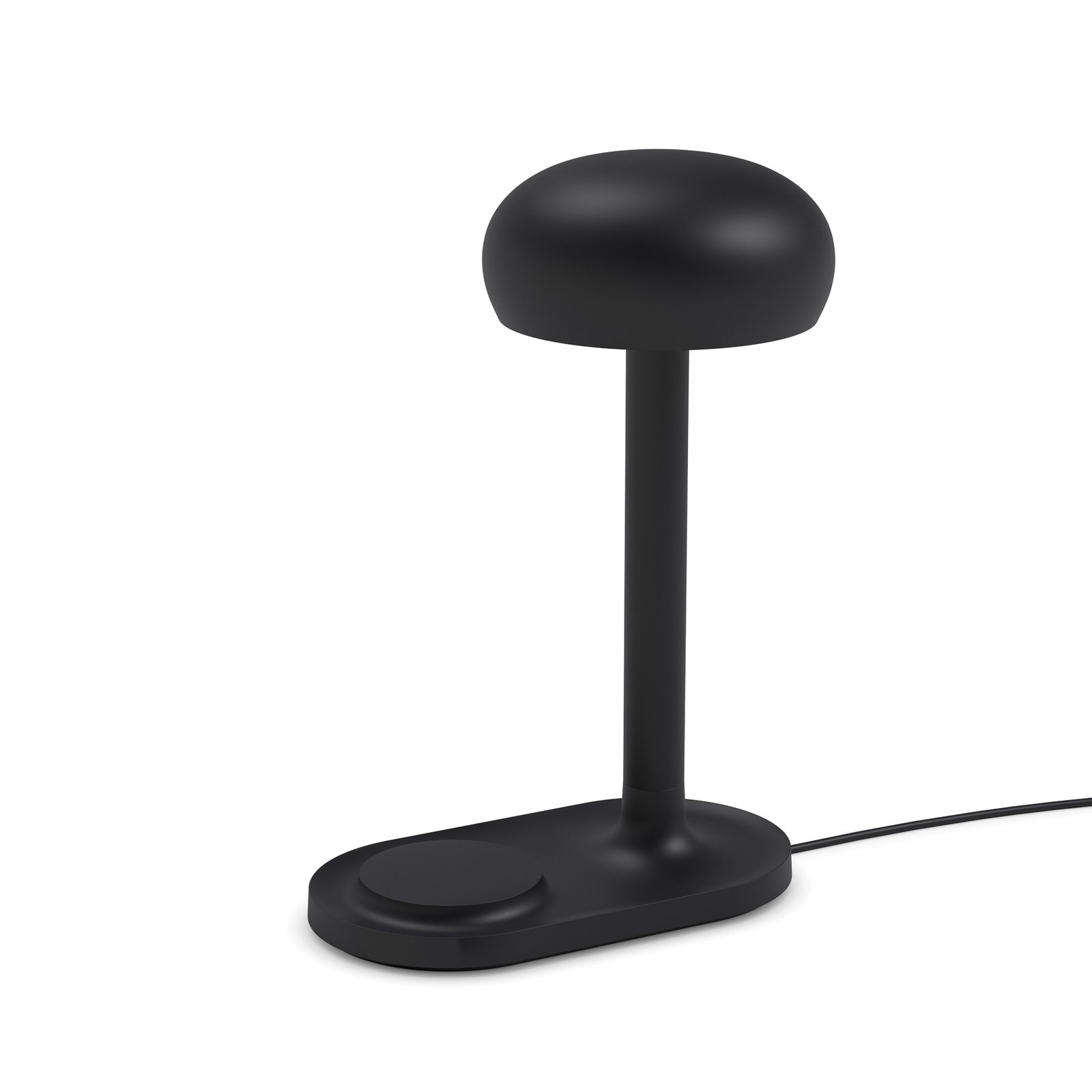 Emendo Tischleuchte w/Qi Wireless Charging Black - Eva Solo
