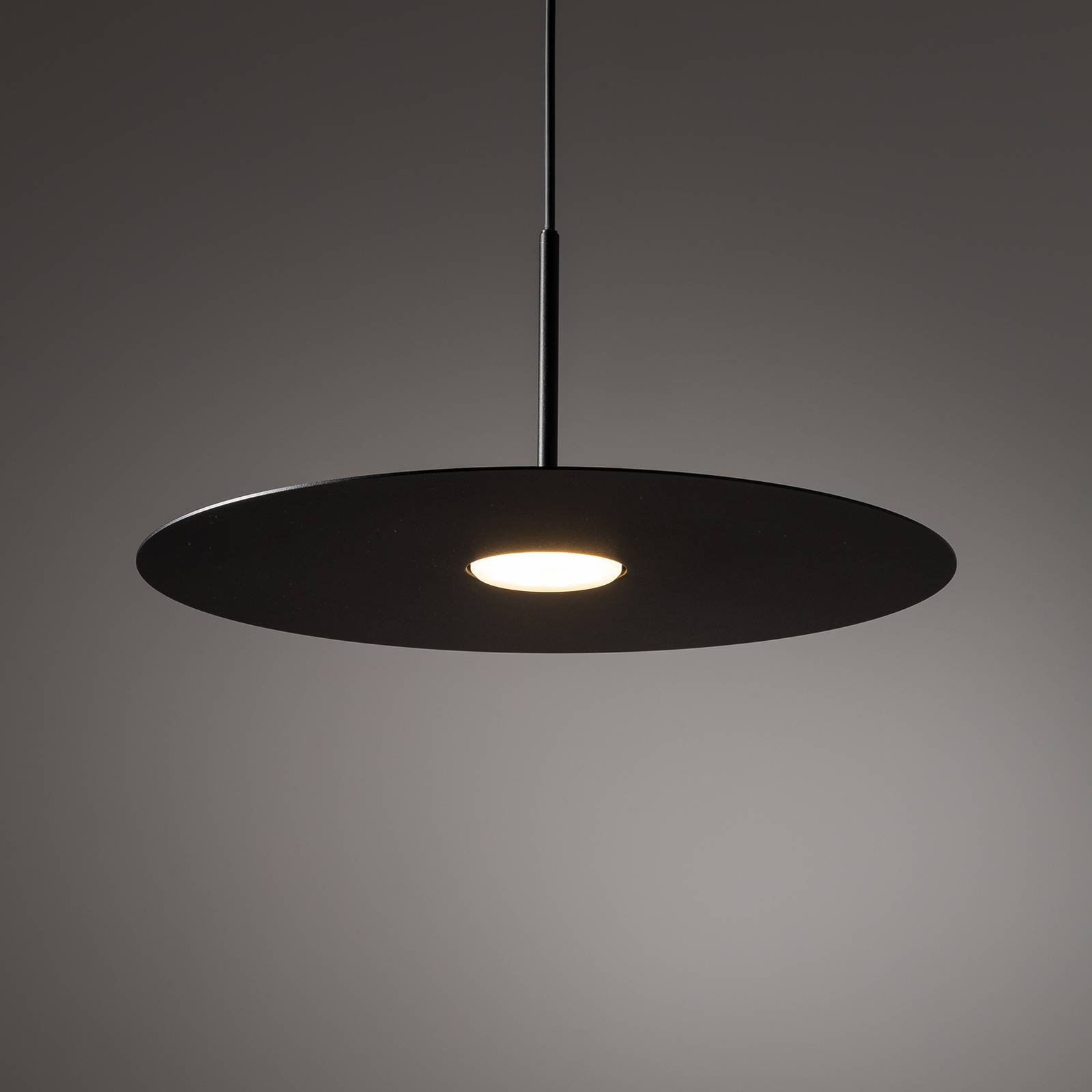 Żyrandol Simone, czarna, stal, Ø 40 cm, GX53