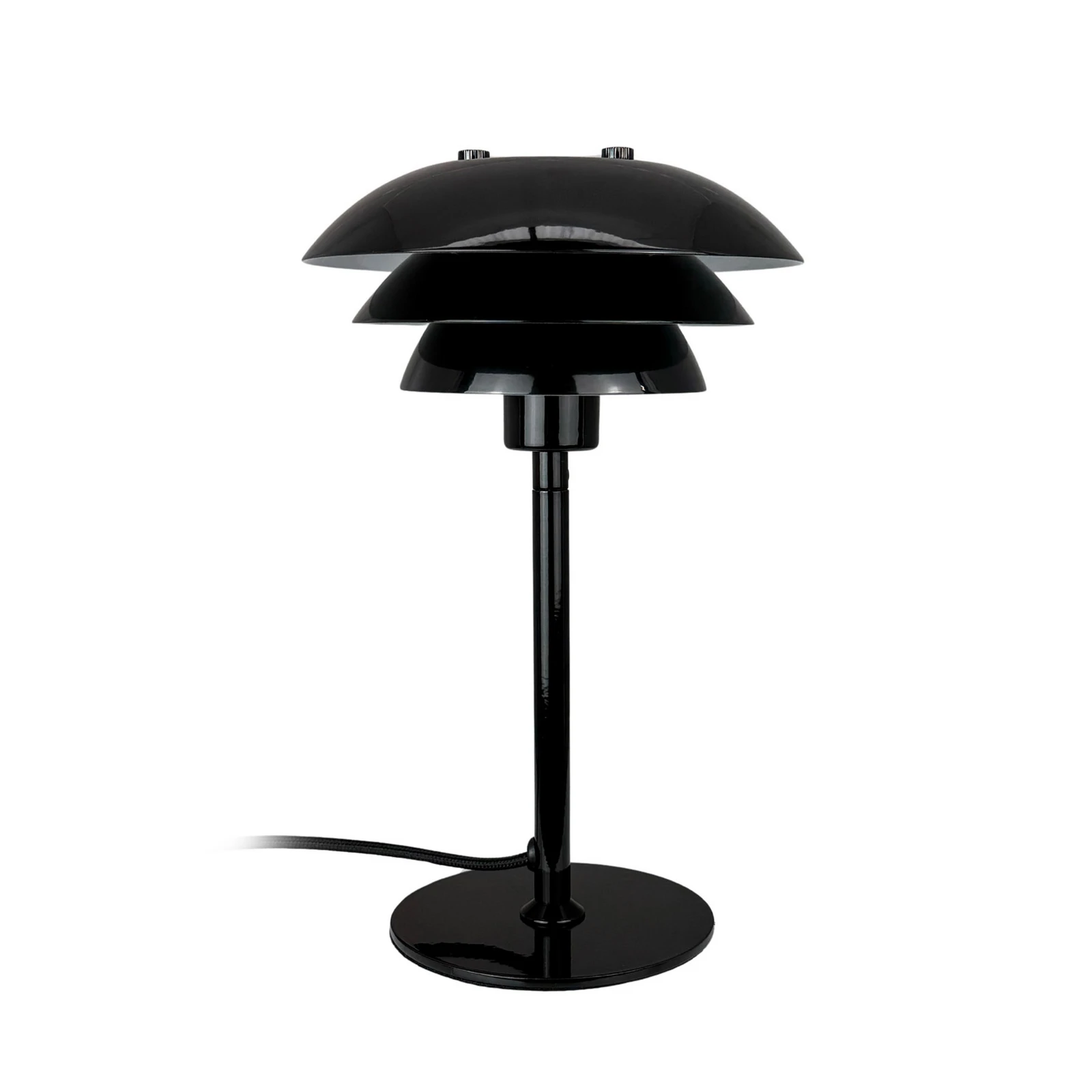 Stolová lampa Dyberg Larsen SIXTEEN, čierna, kov, E27
